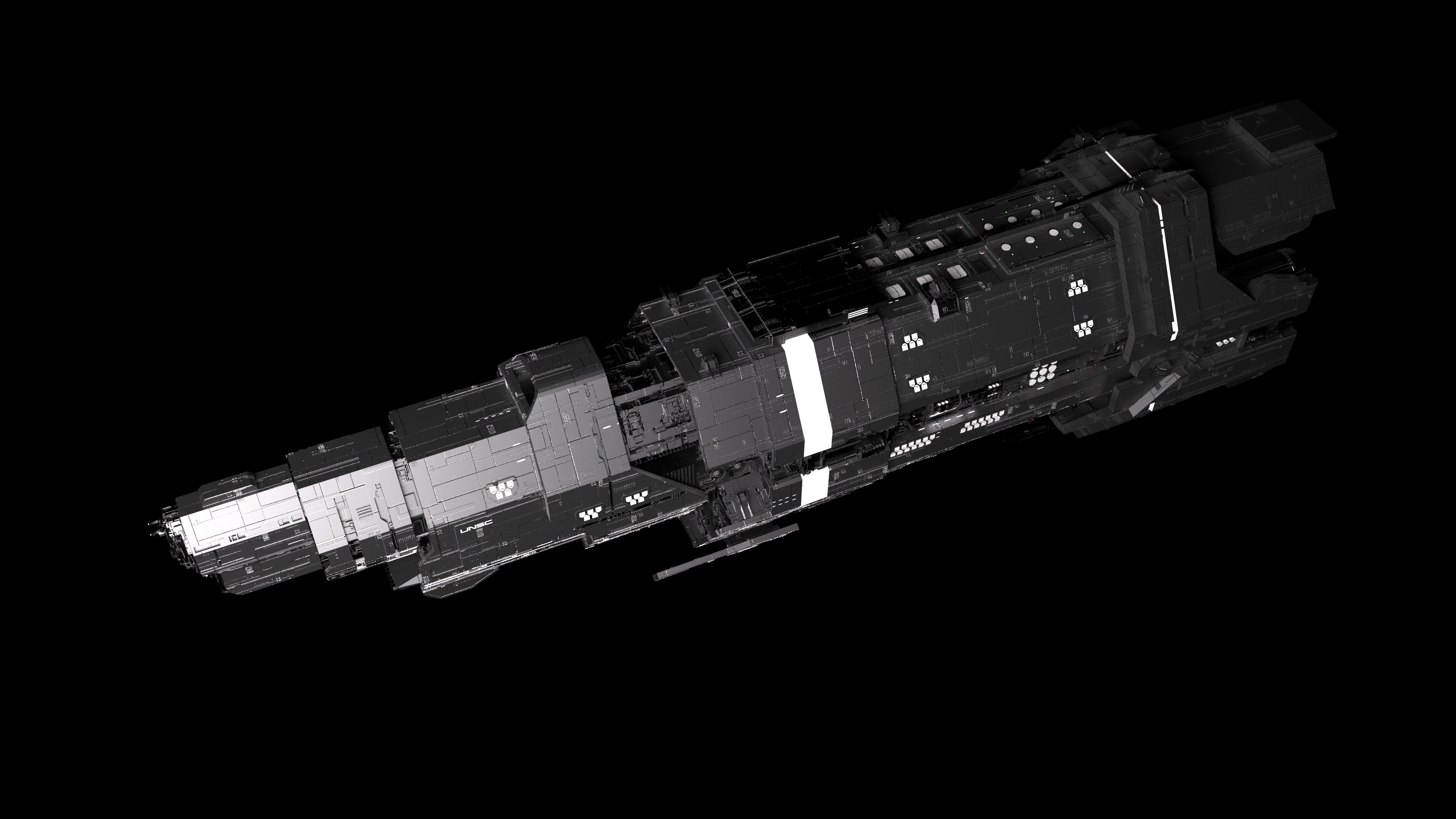 Marathon Class Heavy Cruiser 3D model_4