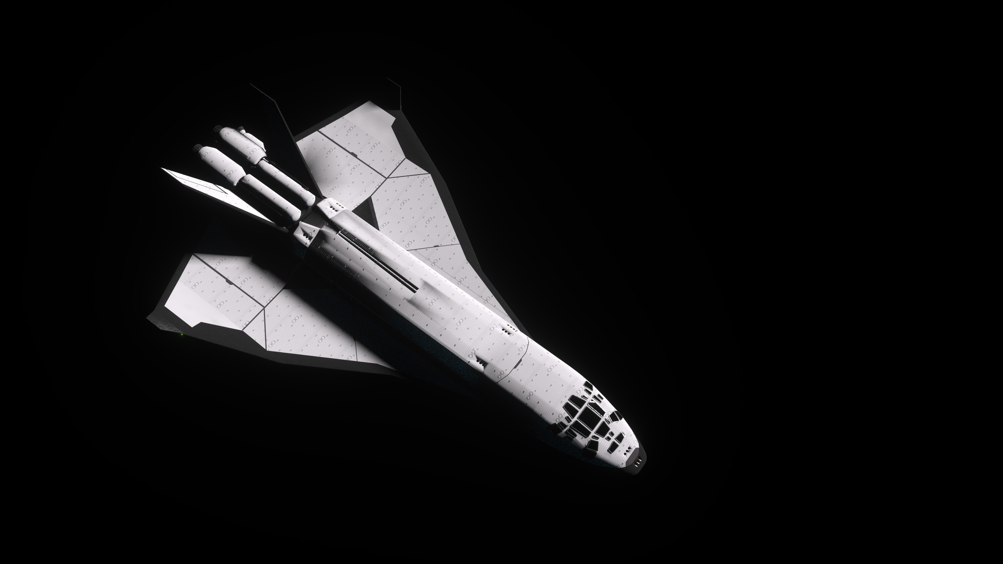 Sci-Fi Future Space Shuttle 3D model_5