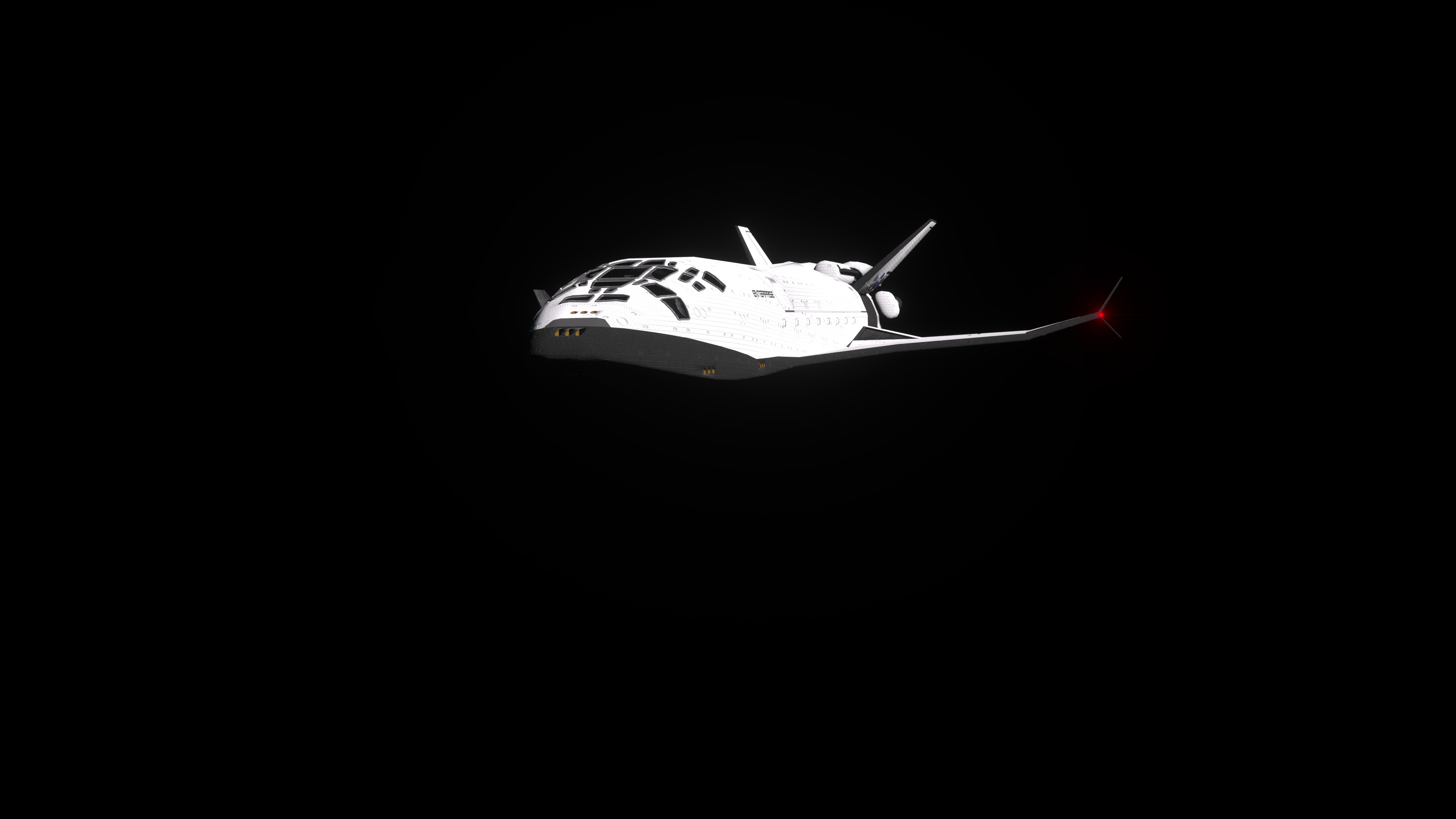 Sci-Fi Future Space Shuttle 3D model_8