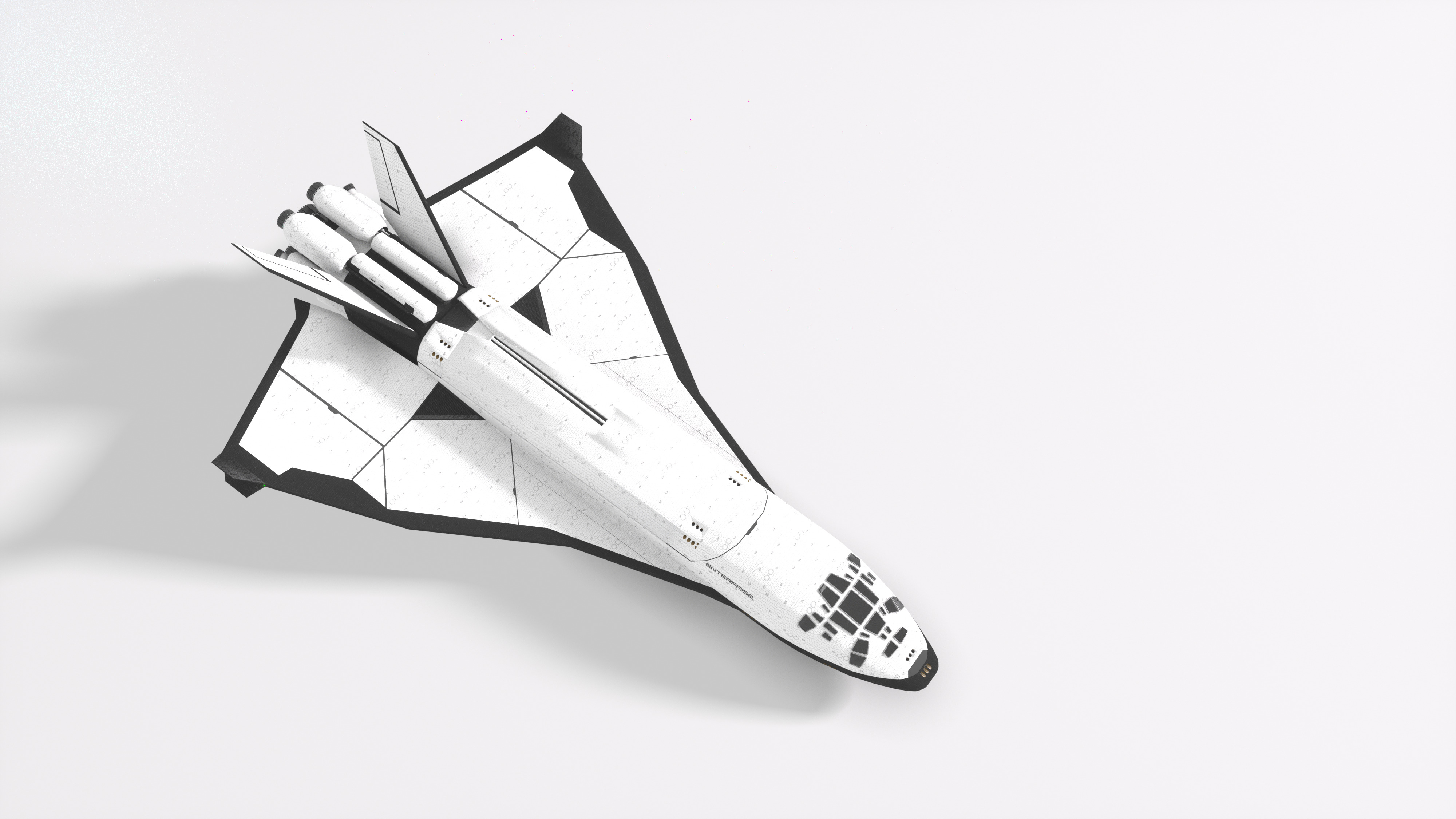 Sci-Fi Future Space Shuttle 3D model_16