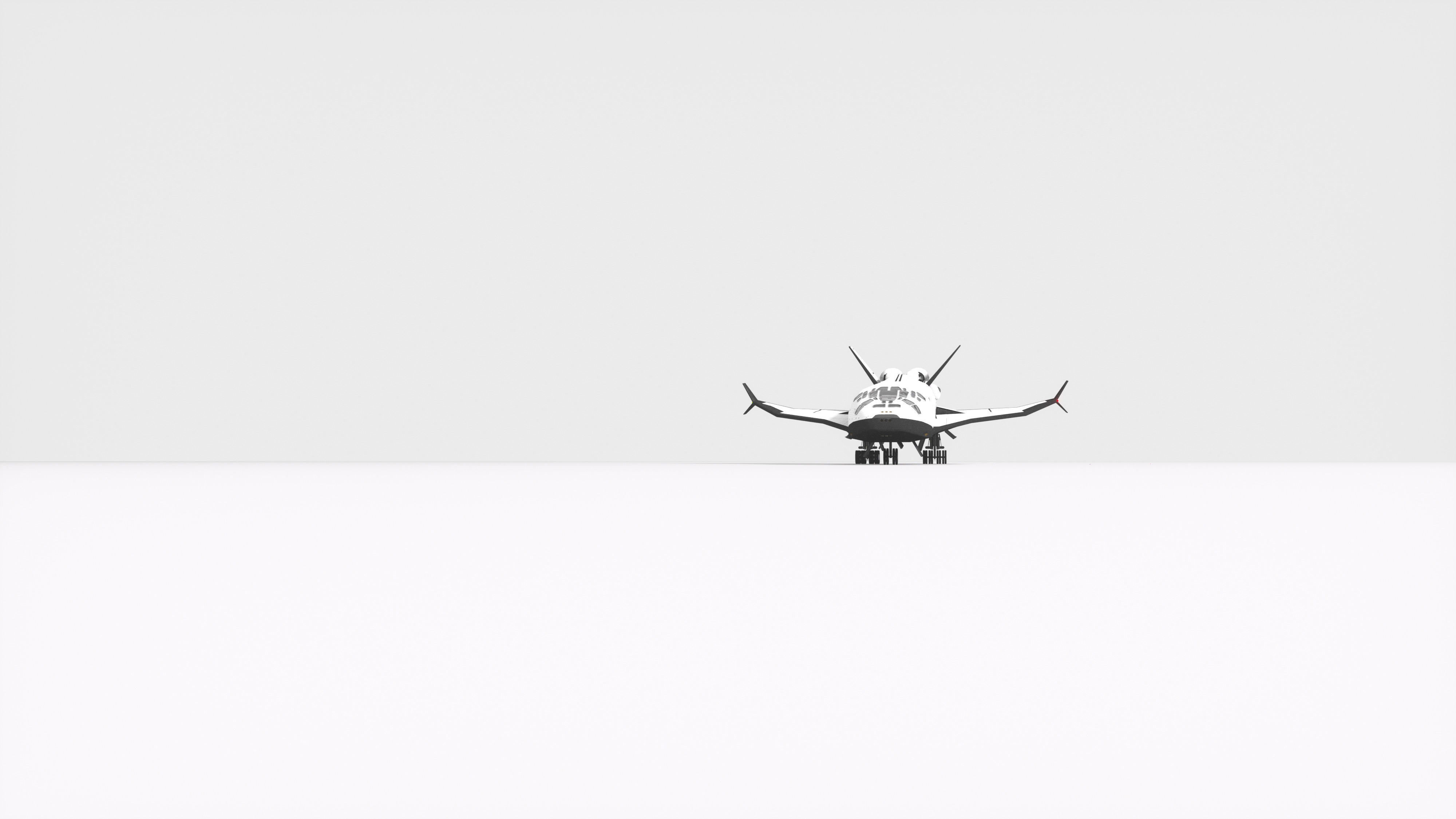 Sci-Fi Future Space Shuttle 3D model_20