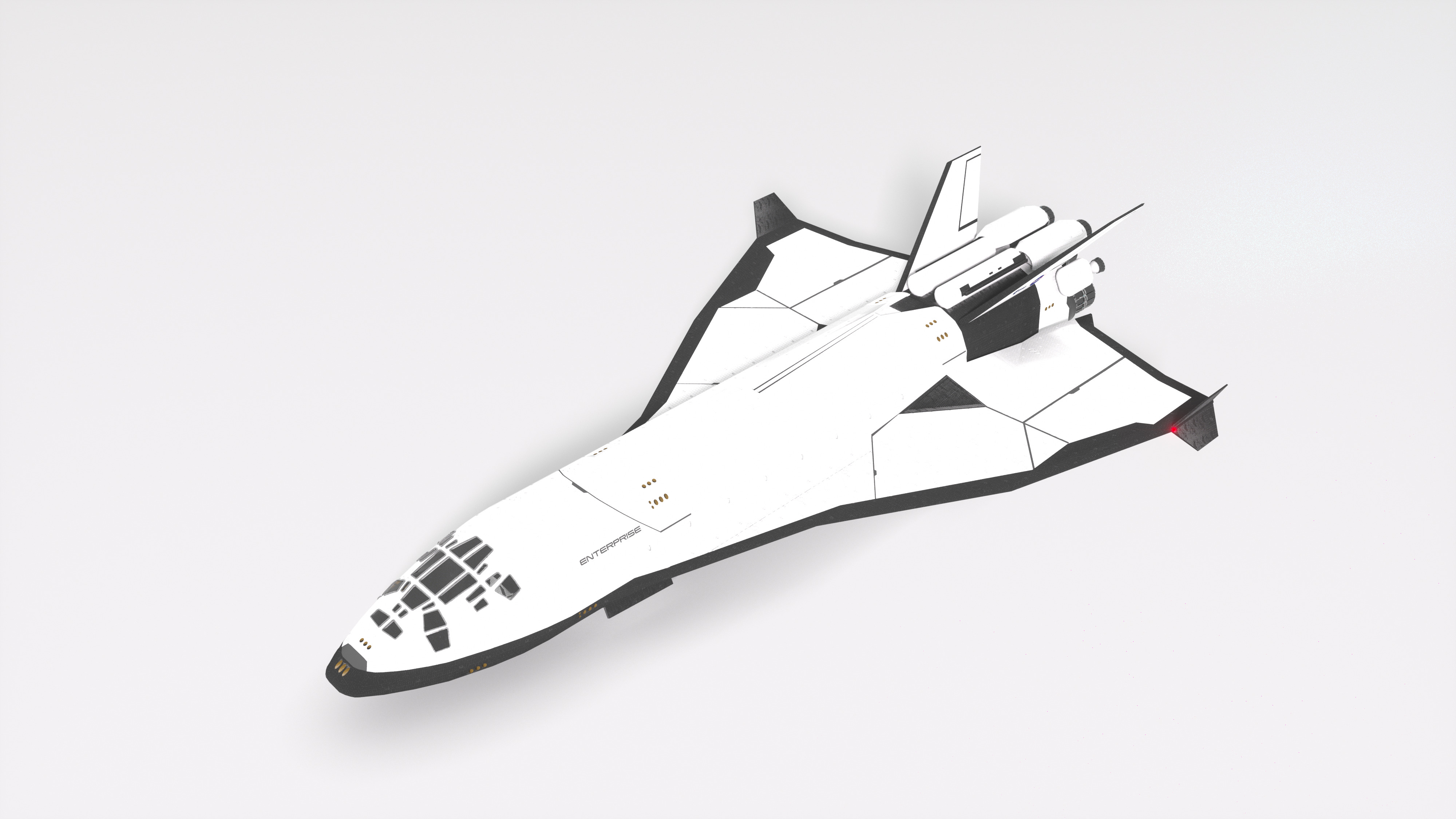 Sci-Fi Future Space Shuttle 3D model_11