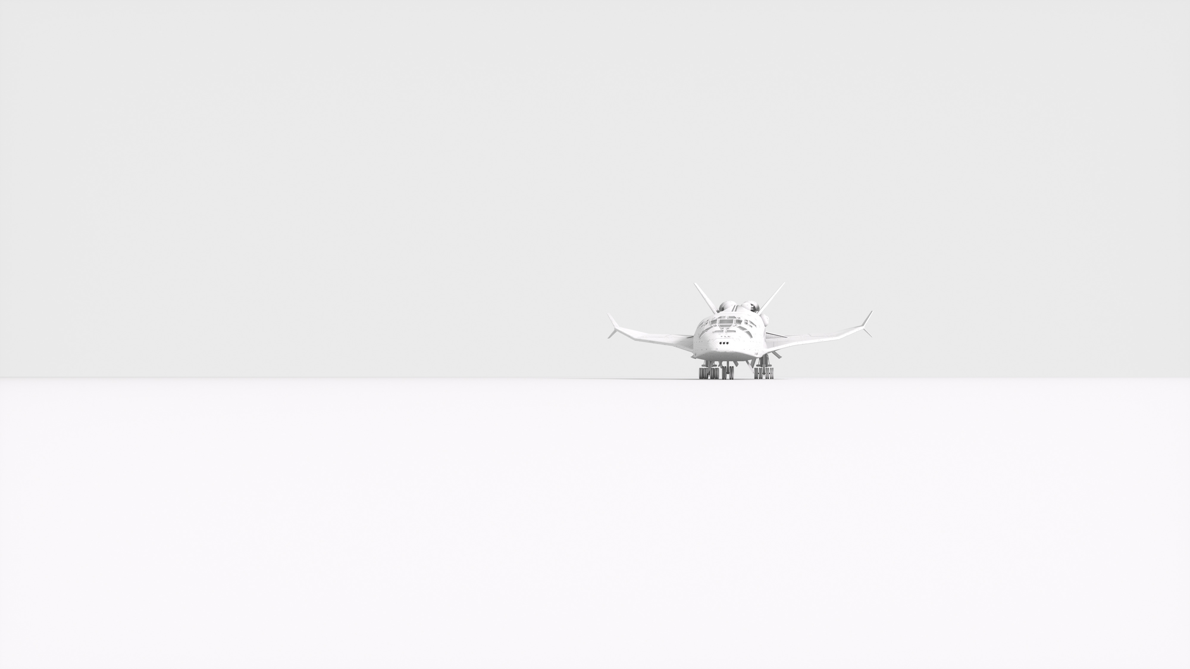 Sci-Fi Future Space Shuttle 3D model_32