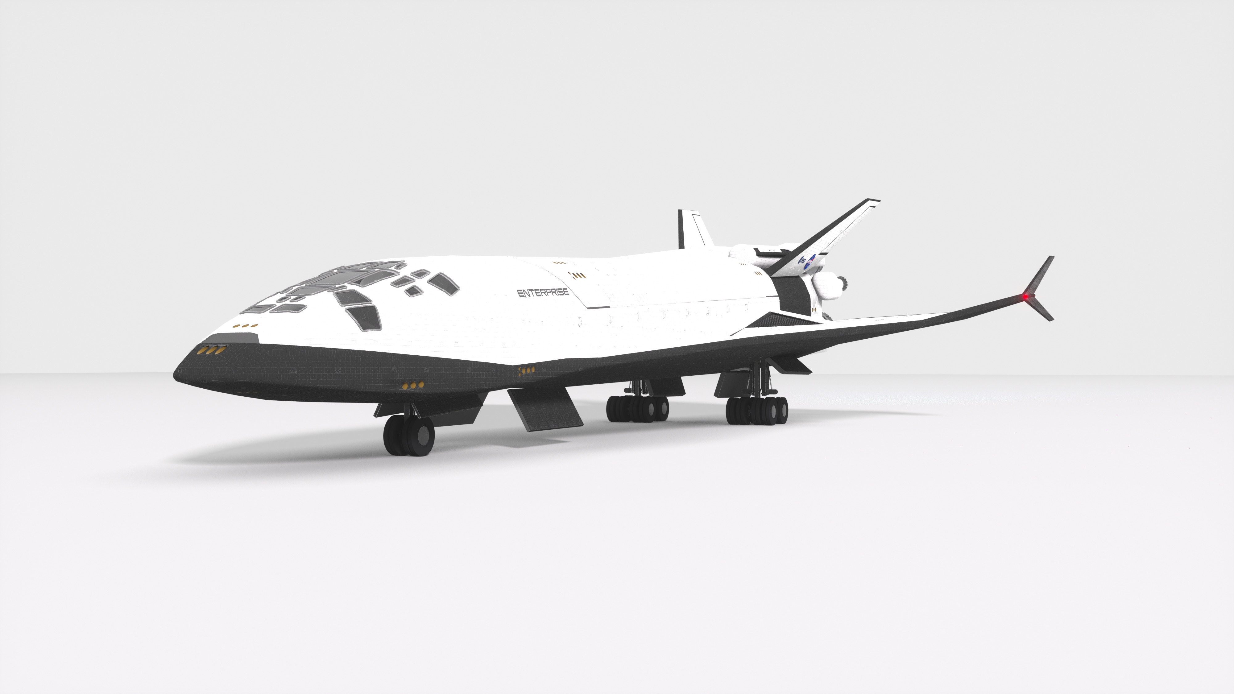 Sci-Fi Future Space Shuttle 3D model_12