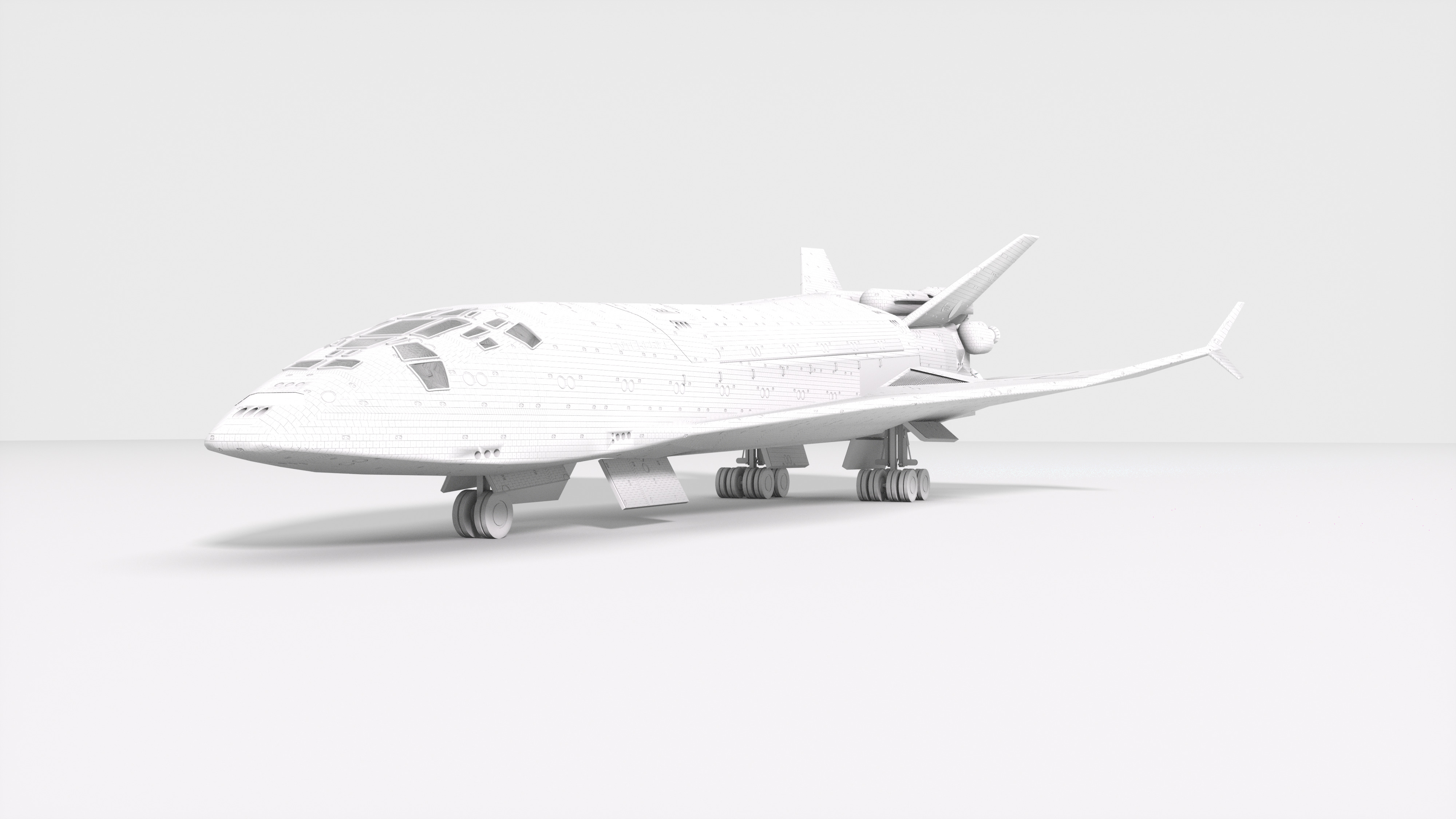 Sci-Fi Future Space Shuttle 3D model_24