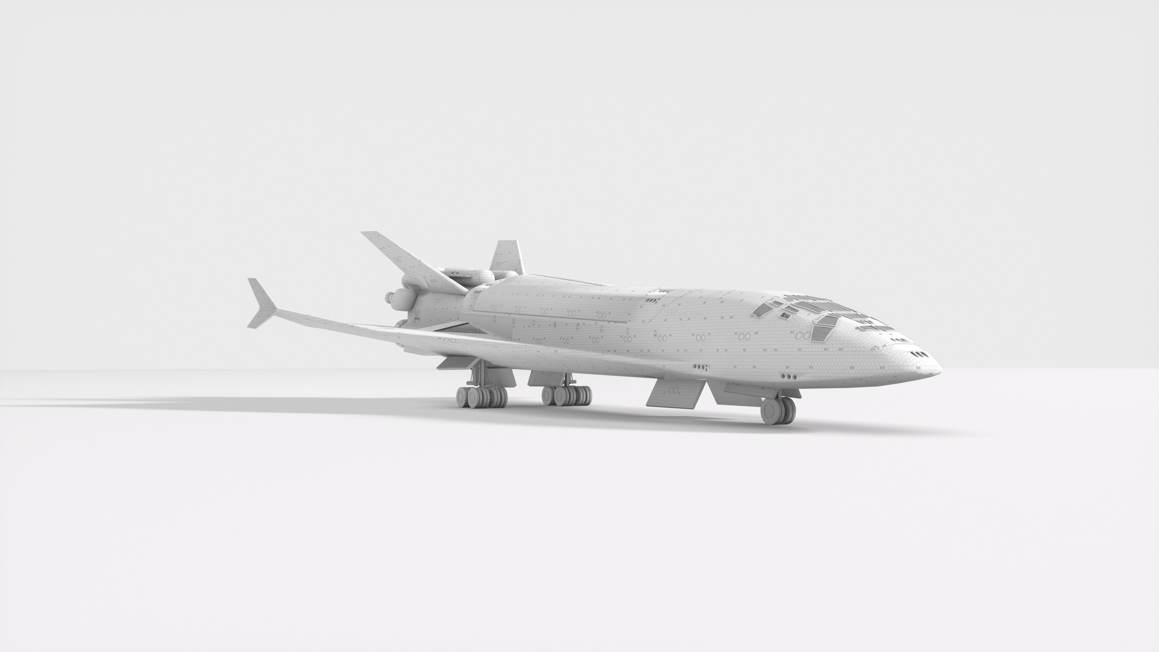 Sci-Fi Future Space Shuttle 3D model_31