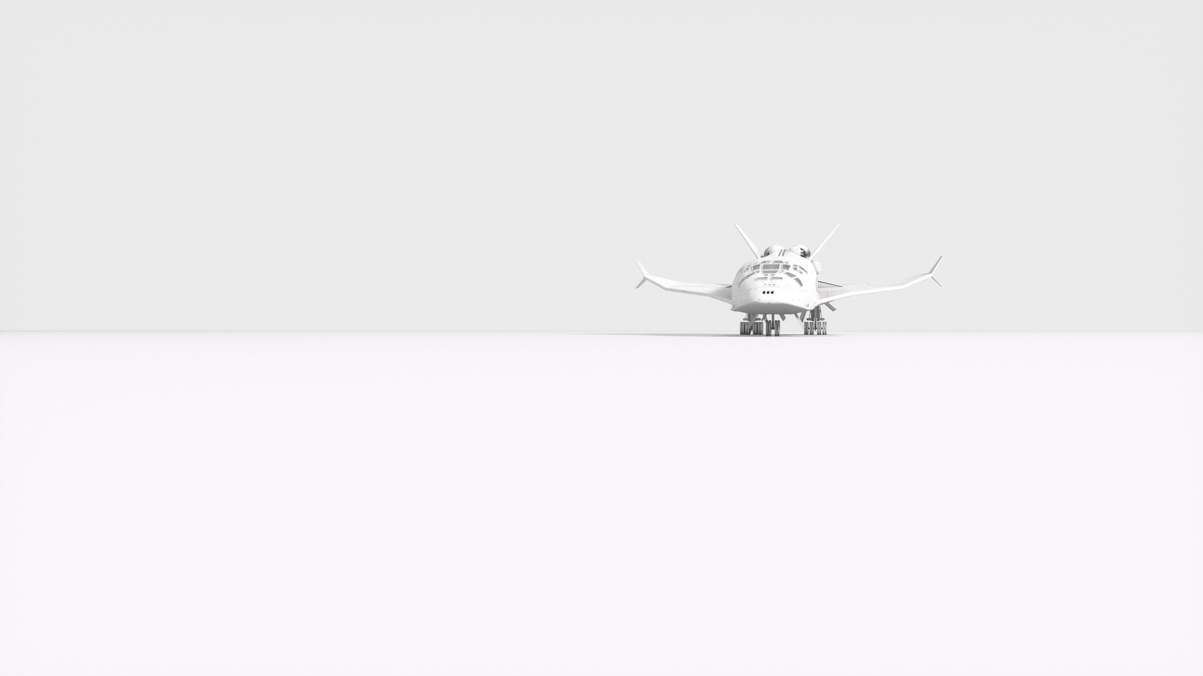 Sci-Fi Future Space Shuttle 3D model_26