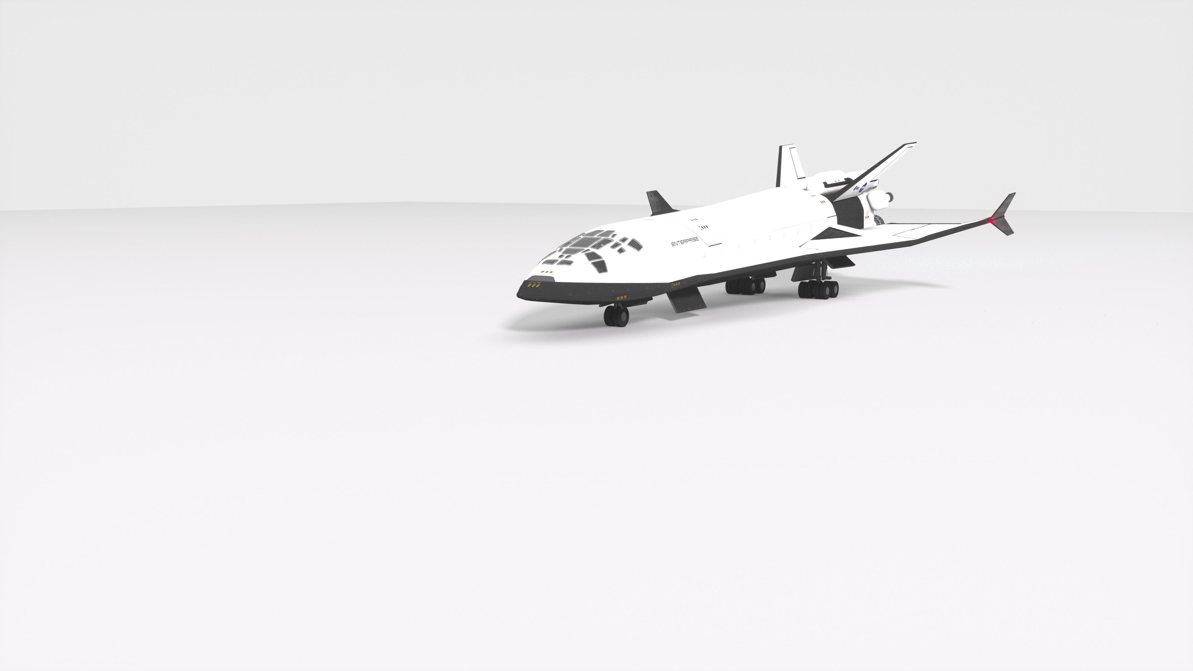 Sci-Fi Future Space Shuttle 3D model_10