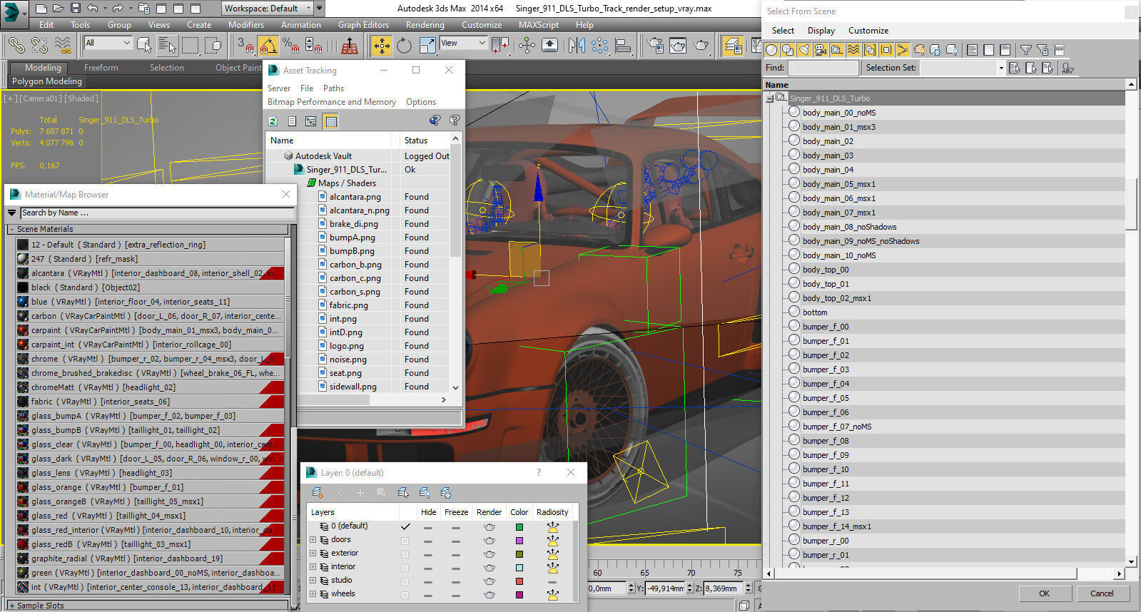 Singer 911 DLS Turbo Track 3D model_40