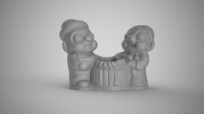 Villagers Pen Holder 3D print model