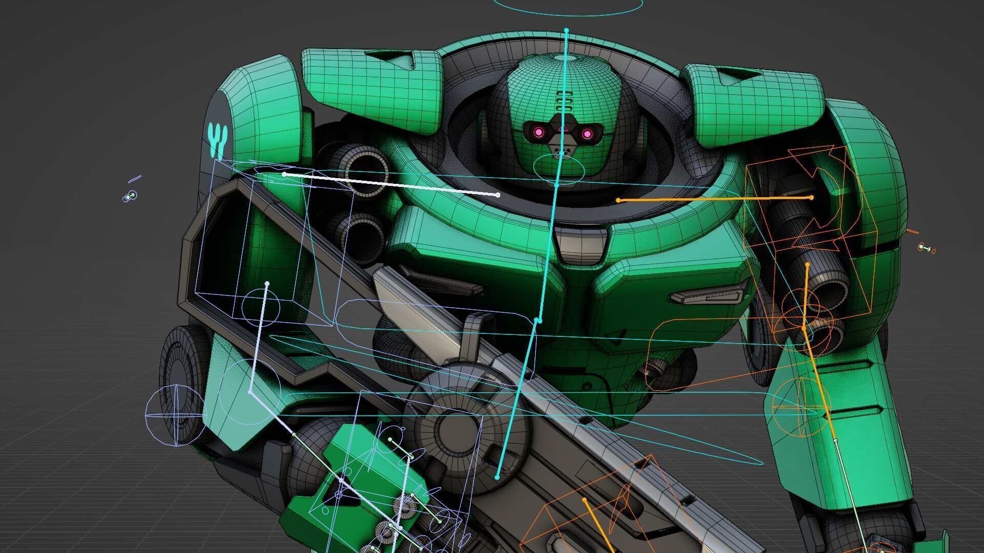 DOOM FIGHTER V-7  Rigged for Unreal Engine - Unity - MIXAMO  3D model_39