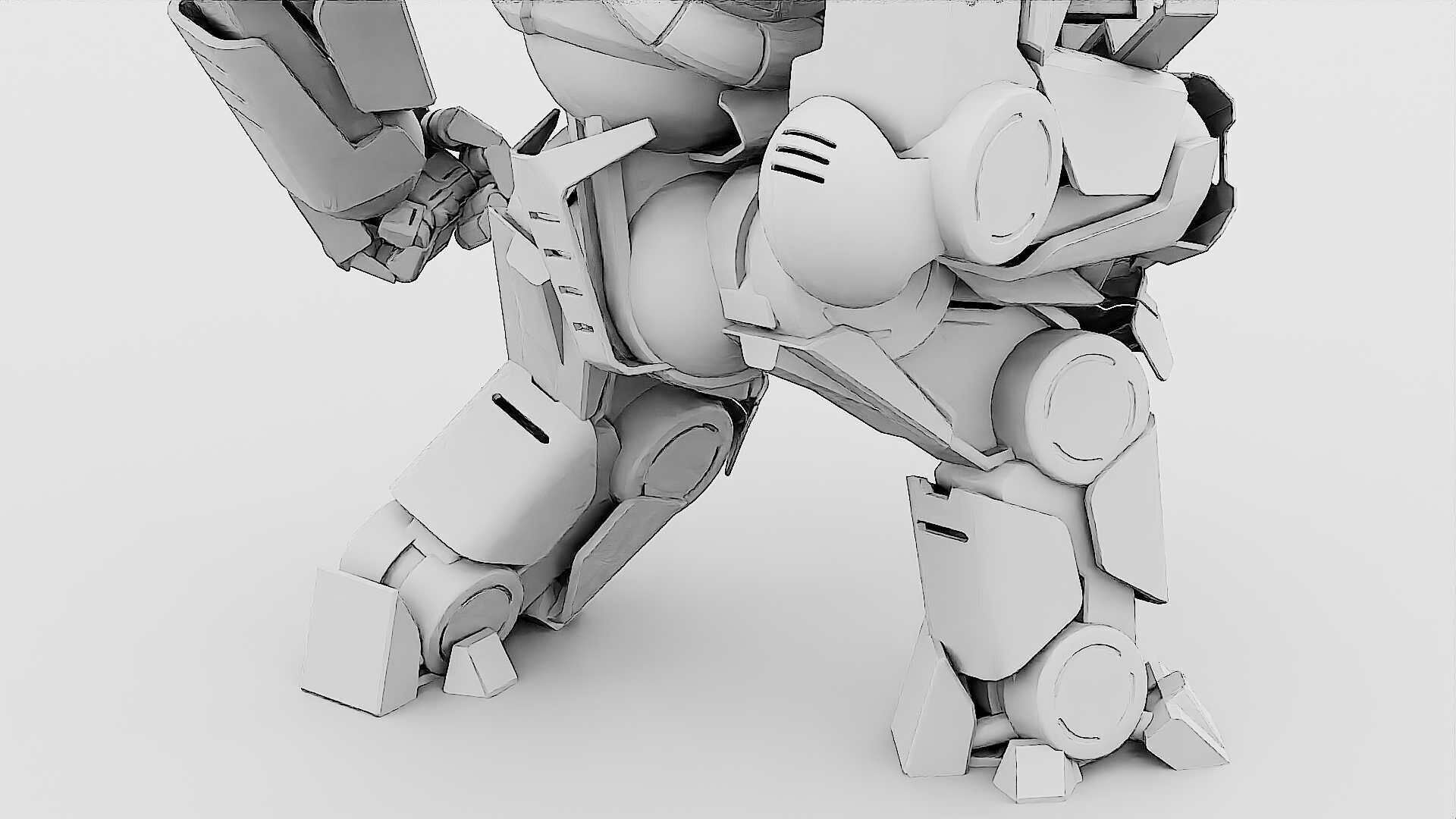 DOOM FIGHTER V-7  Rigged for Unreal Engine - Unity - MIXAMO  3D model_36