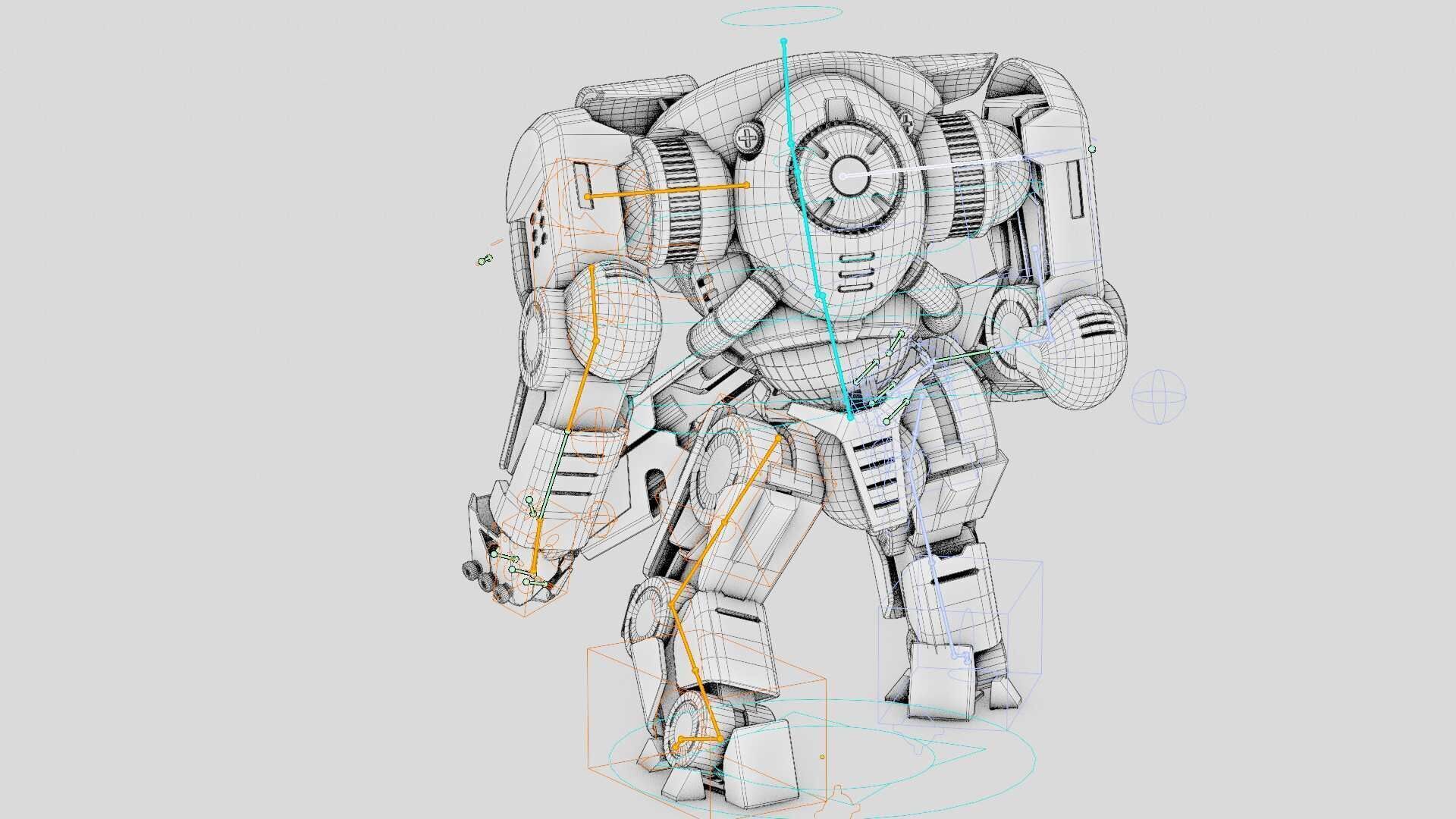 DOOM FIGHTER V-7  Rigged for Unreal Engine - Unity - MIXAMO  3D model_41