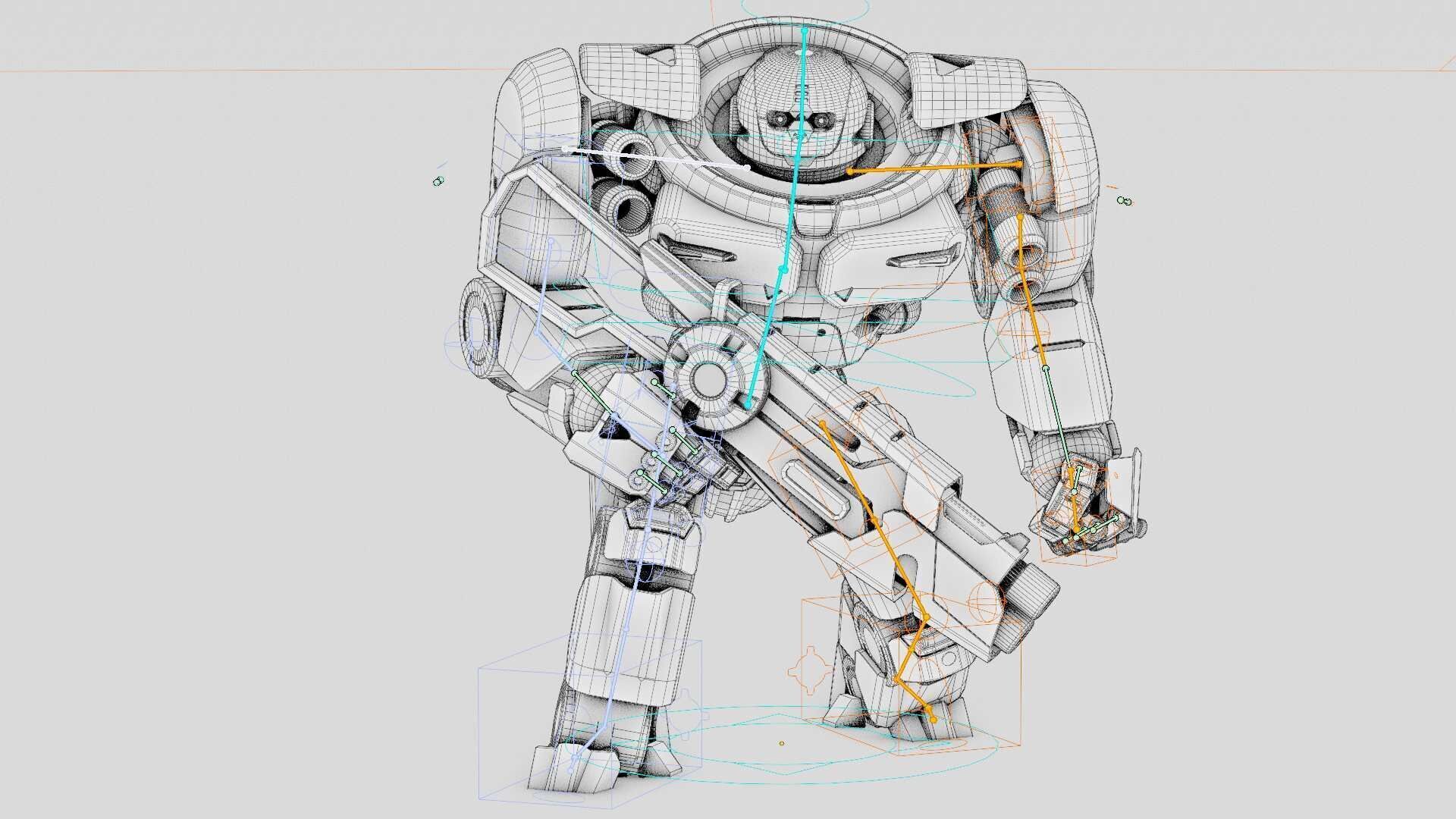 DOOM FIGHTER V-7  Rigged for Unreal Engine - Unity - MIXAMO  3D model_40