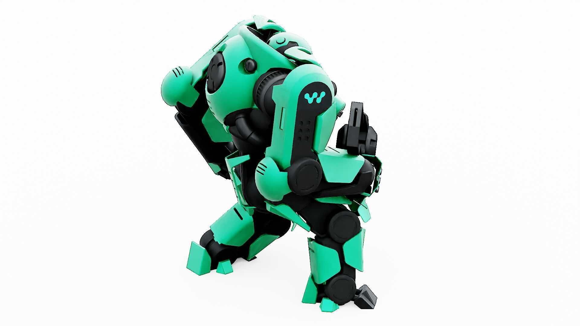 DOOM FIGHTER V-7  Rigged for Unreal Engine - Unity - MIXAMO  3D model_20