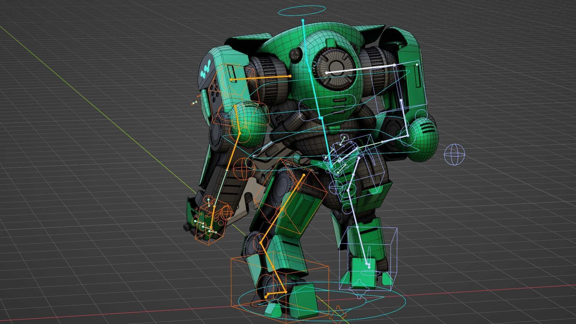 DOOM FIGHTER V-7  Rigged for Unreal Engine - Unity - MIXAMO  3D model_38