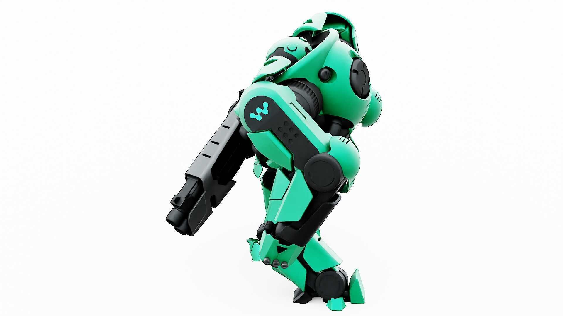 DOOM FIGHTER V-7  Rigged for Unreal Engine - Unity - MIXAMO  3D model_12