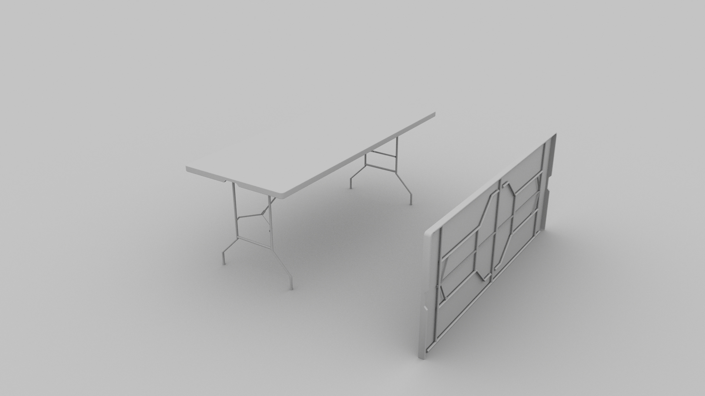 Folding Table 3D model_1