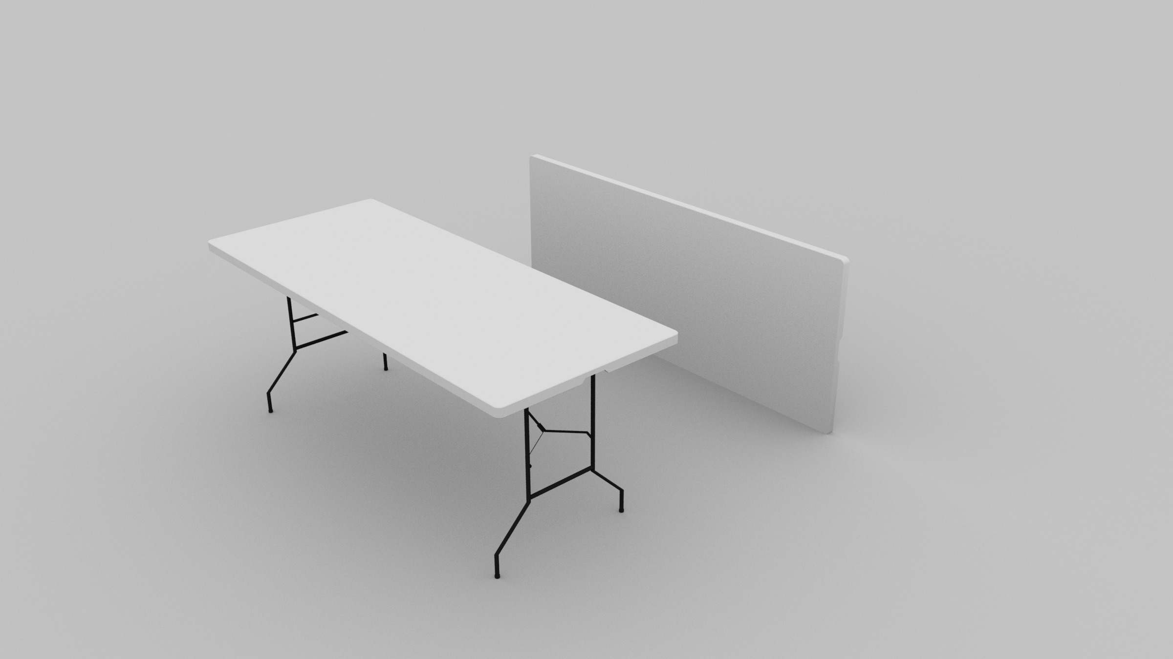 Folding Table 3D model_2