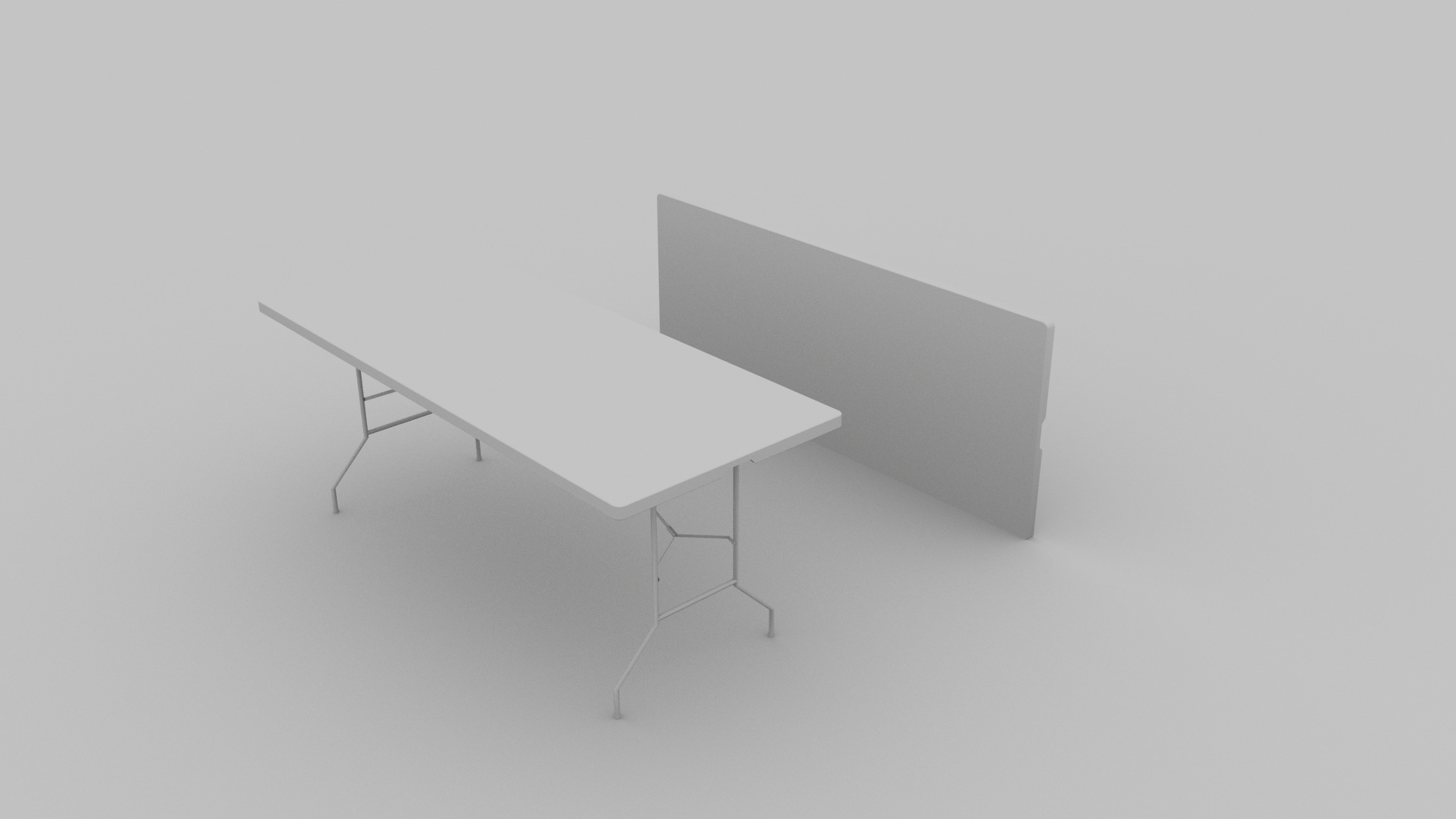 Folding Table 3D model_3