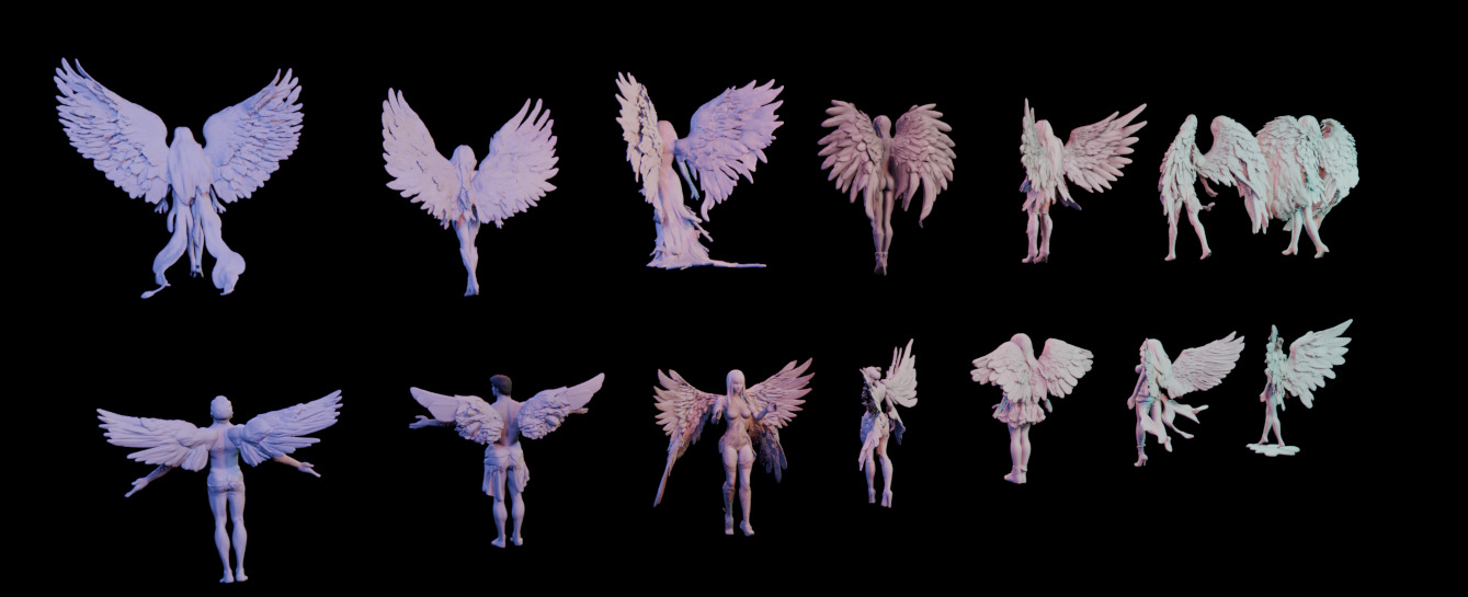 Tombstone Angel Megapack 3D print model_2