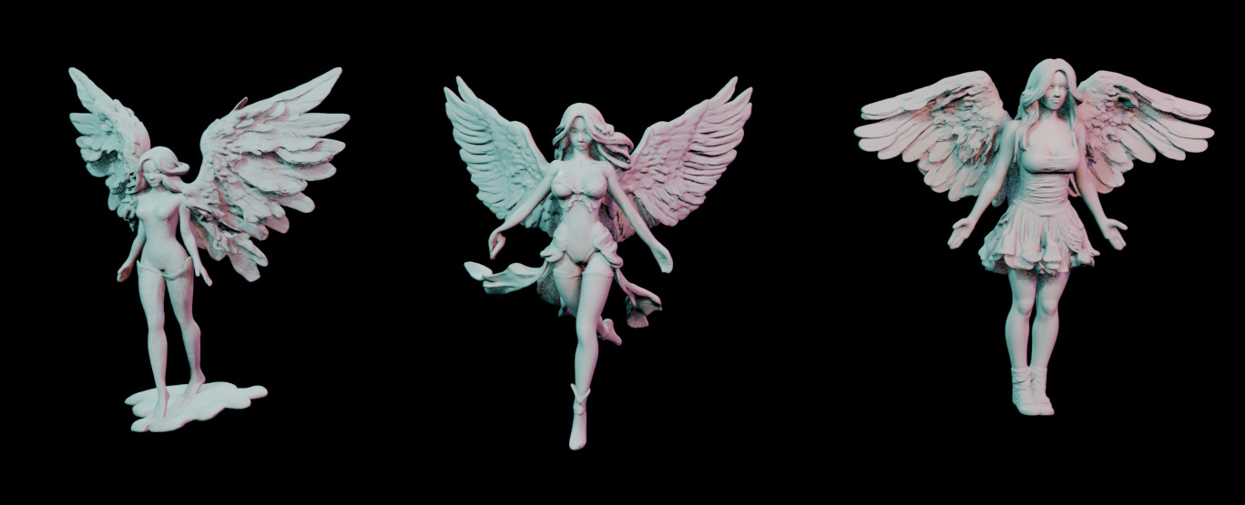 Tombstone Angel Megapack 3D print model_4