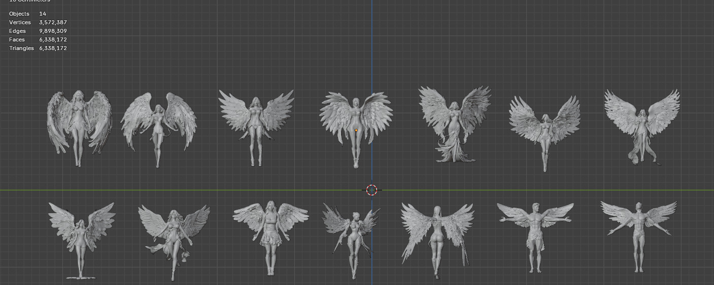 Tombstone Angel Megapack 3D print model_10