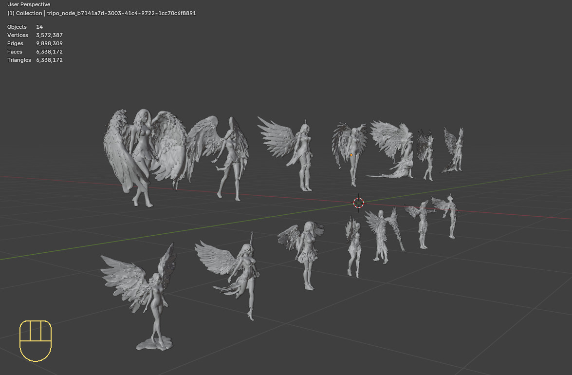 Tombstone Angel Megapack 3D print model_9