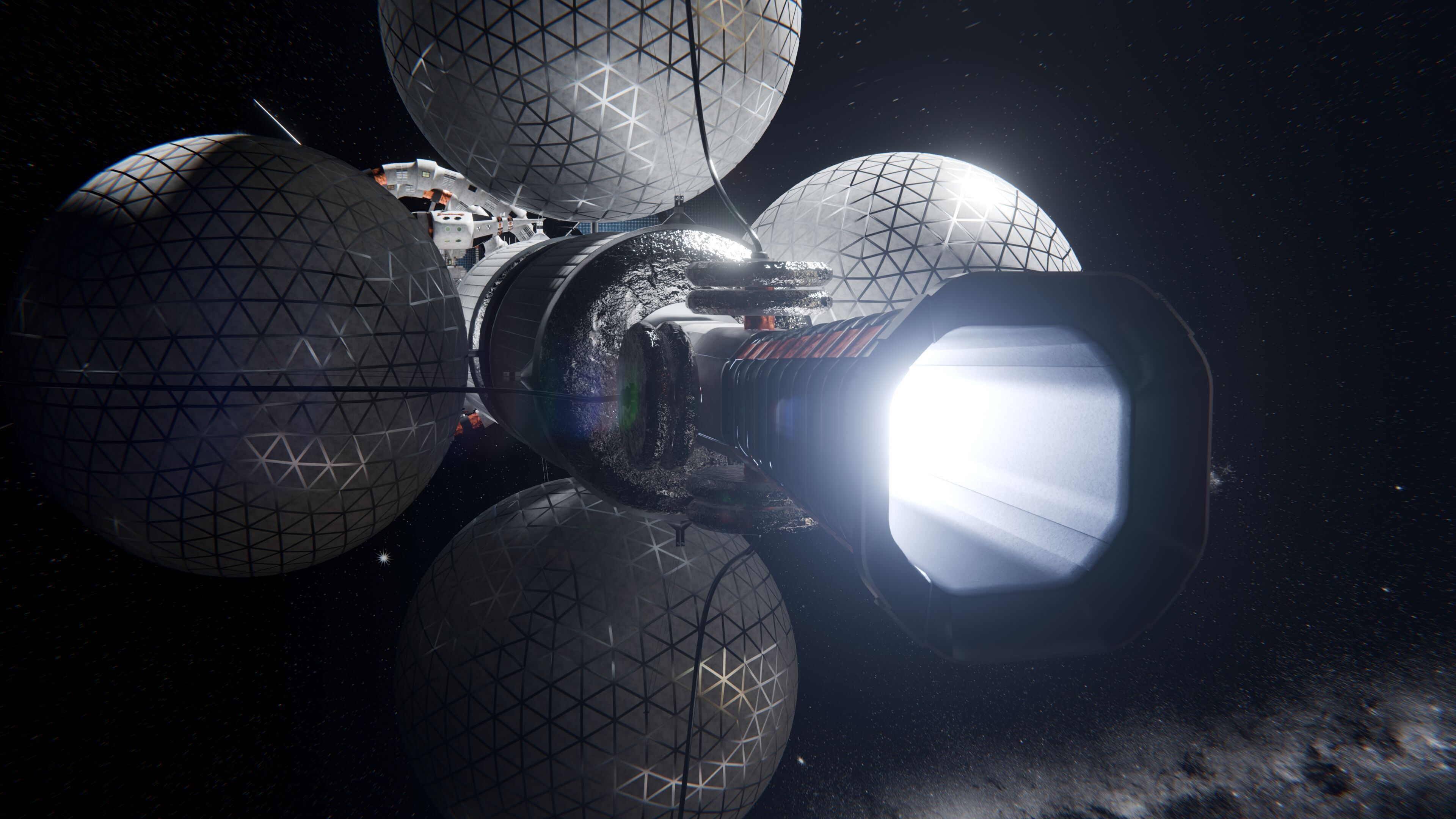 Spacecraft Explorer Animated SciFi 3D model_5