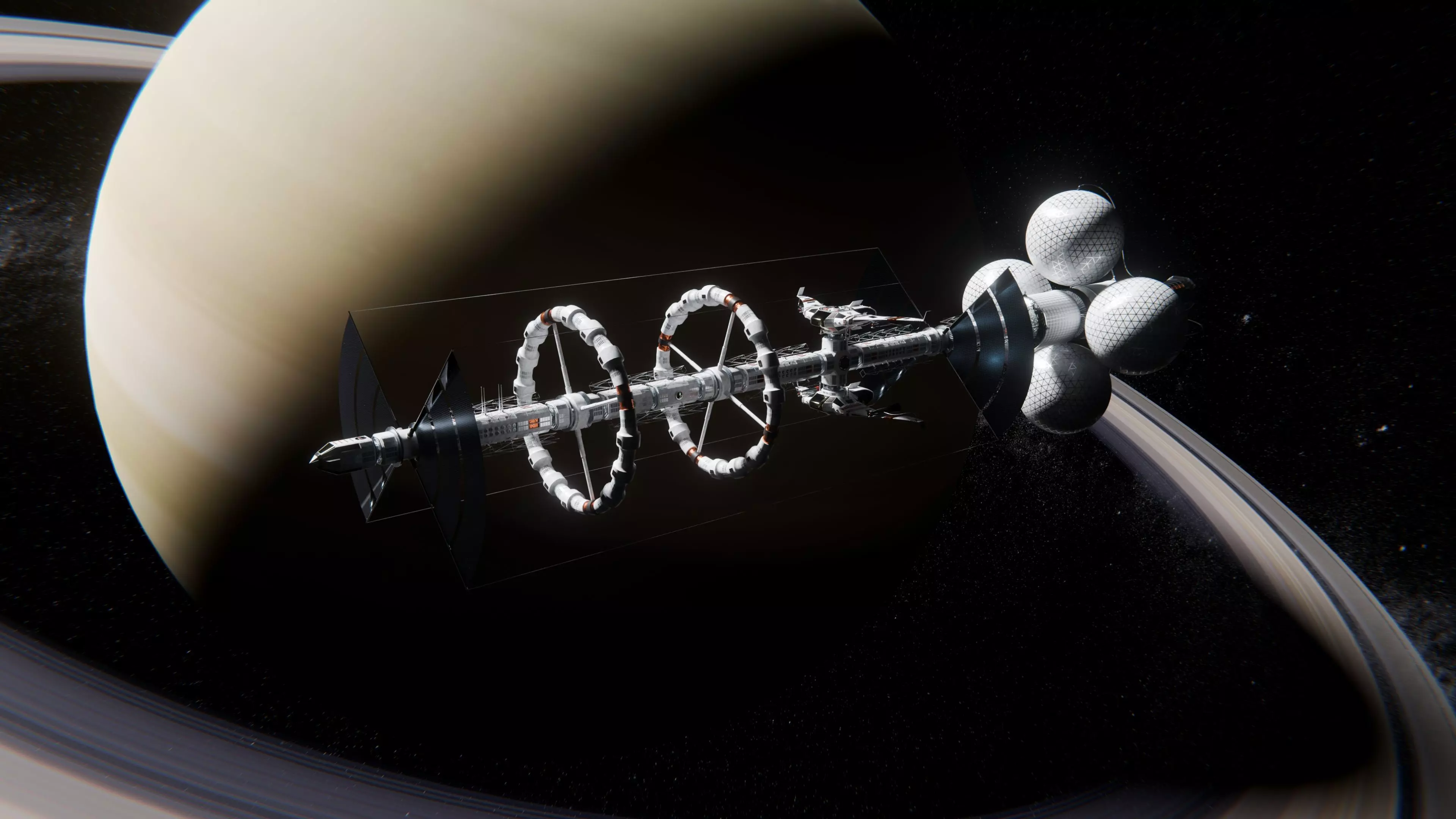 Spacecraft Explorer Animated SciFi 3D model_0