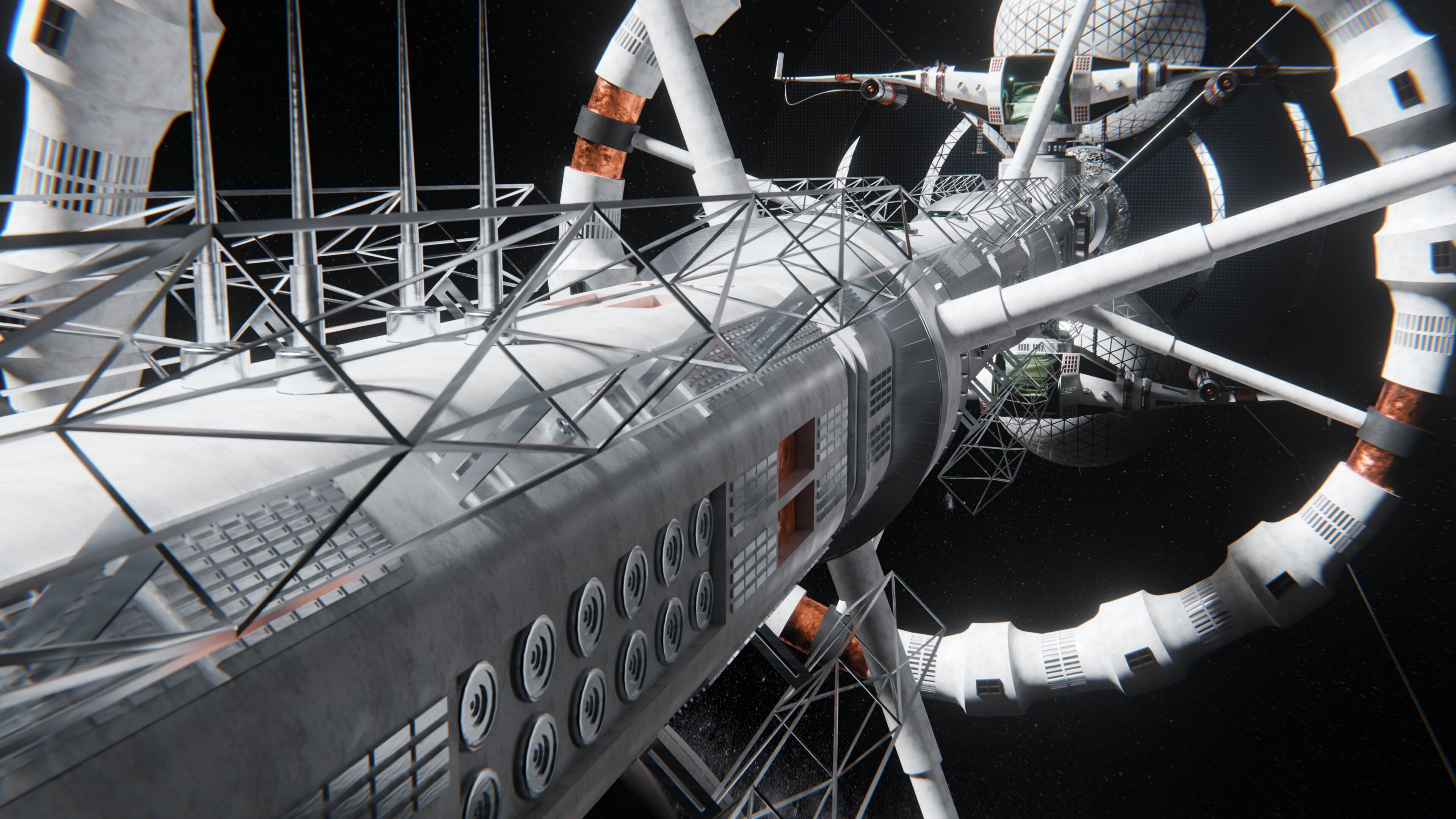 Spacecraft Explorer Animated SciFi 3D model_6