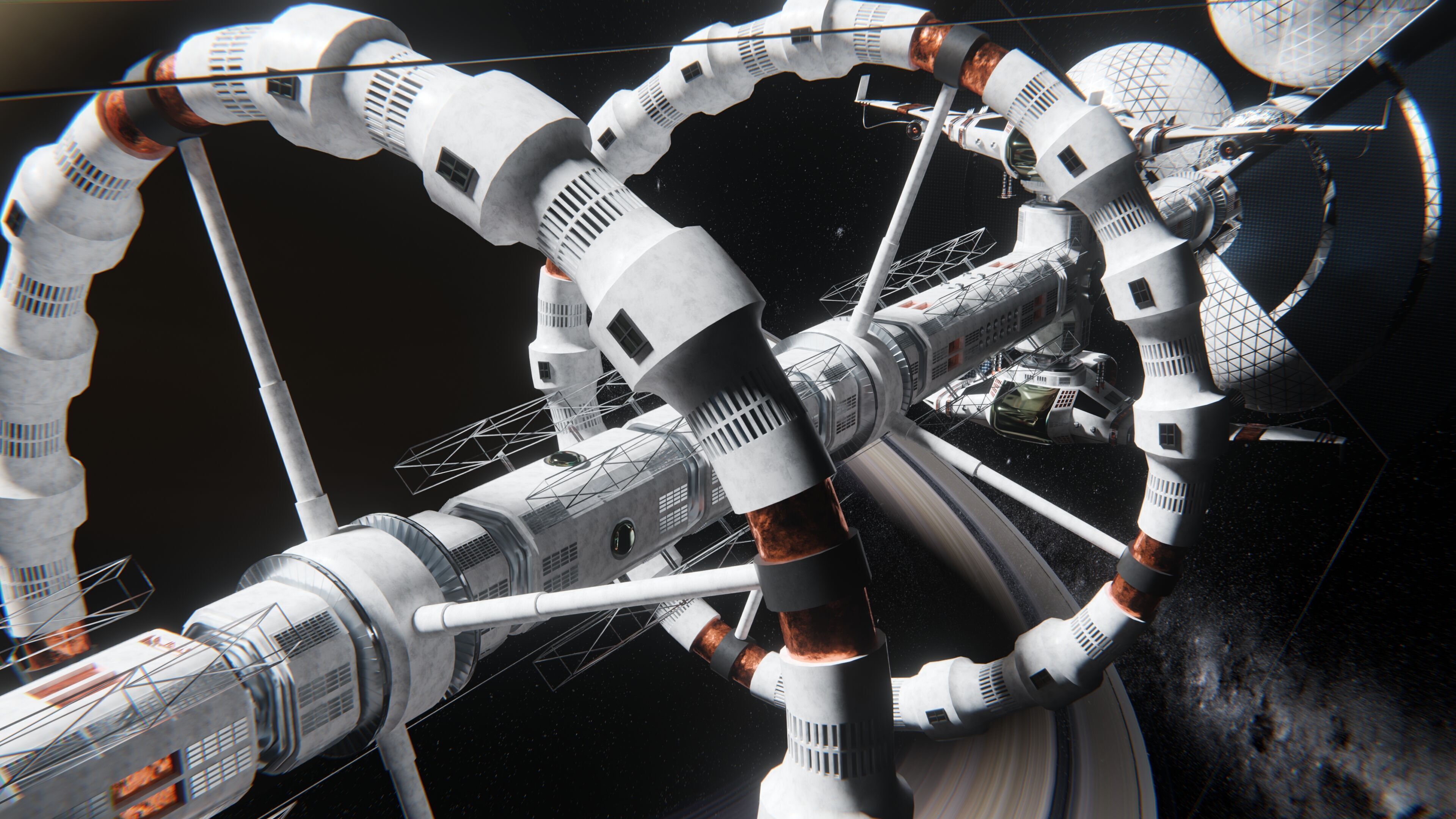 Spacecraft Explorer Animated SciFi 3D model_3