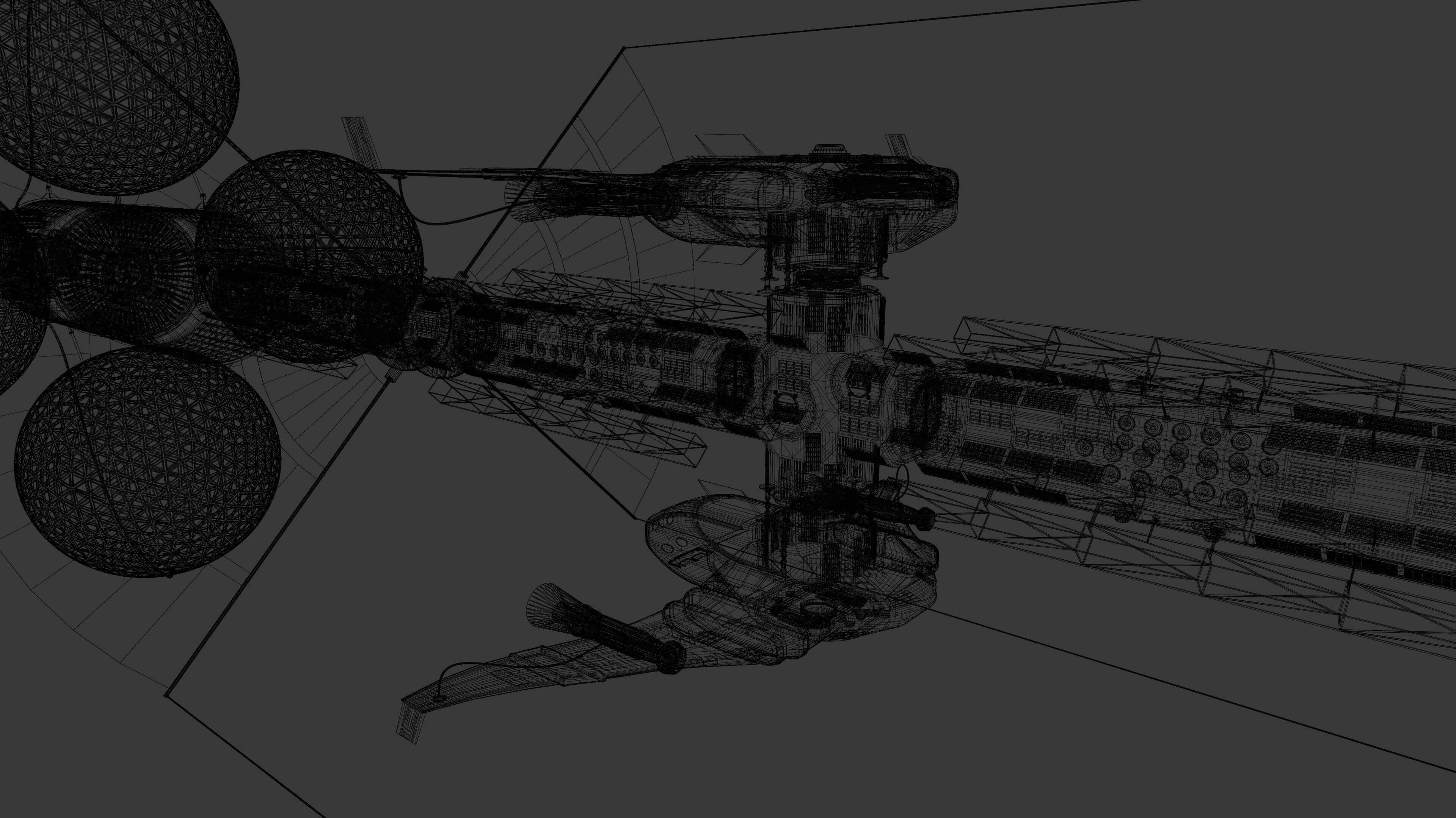 Spacecraft Explorer Animated SciFi 3D model_11