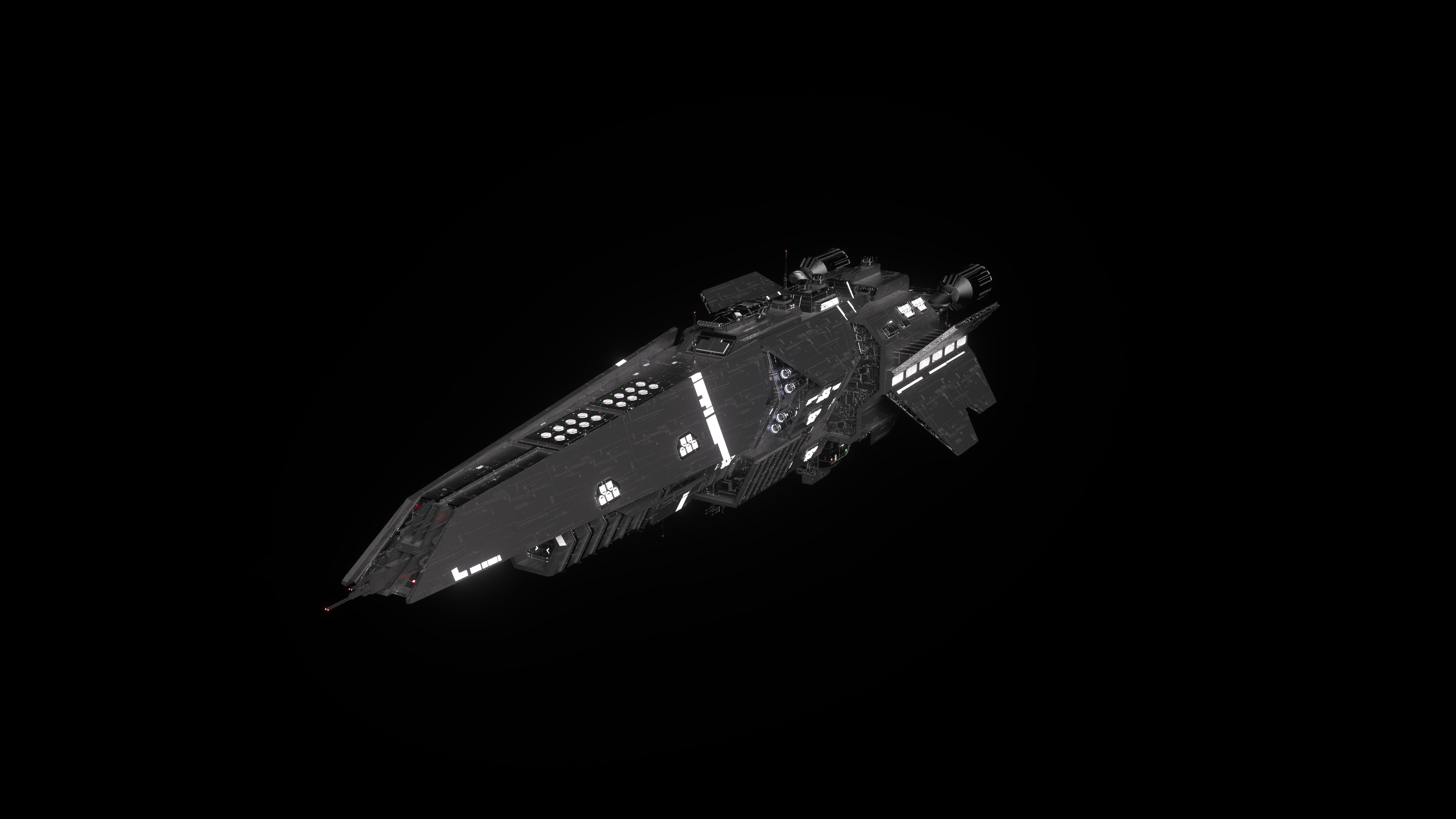 Halberd Class Light Destroyer 3D model_10