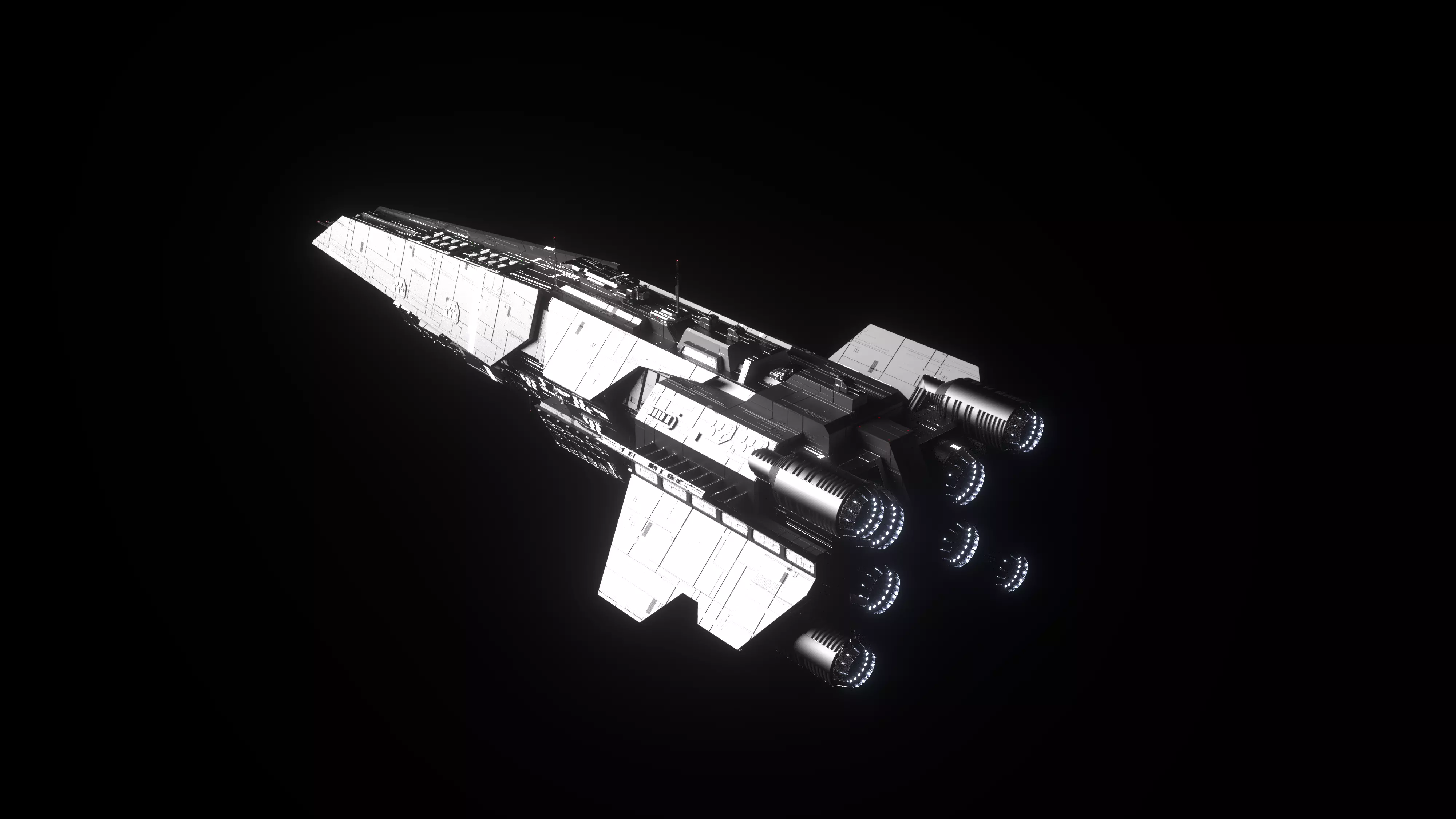 Halberd Class Light Destroyer 3D model_0
