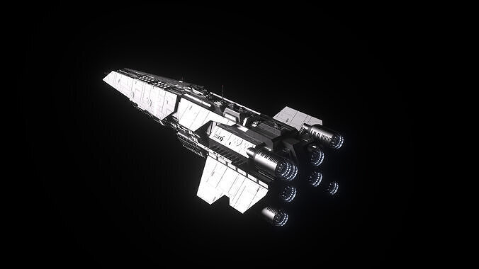 Halberd Class Light Destroyer 3D model