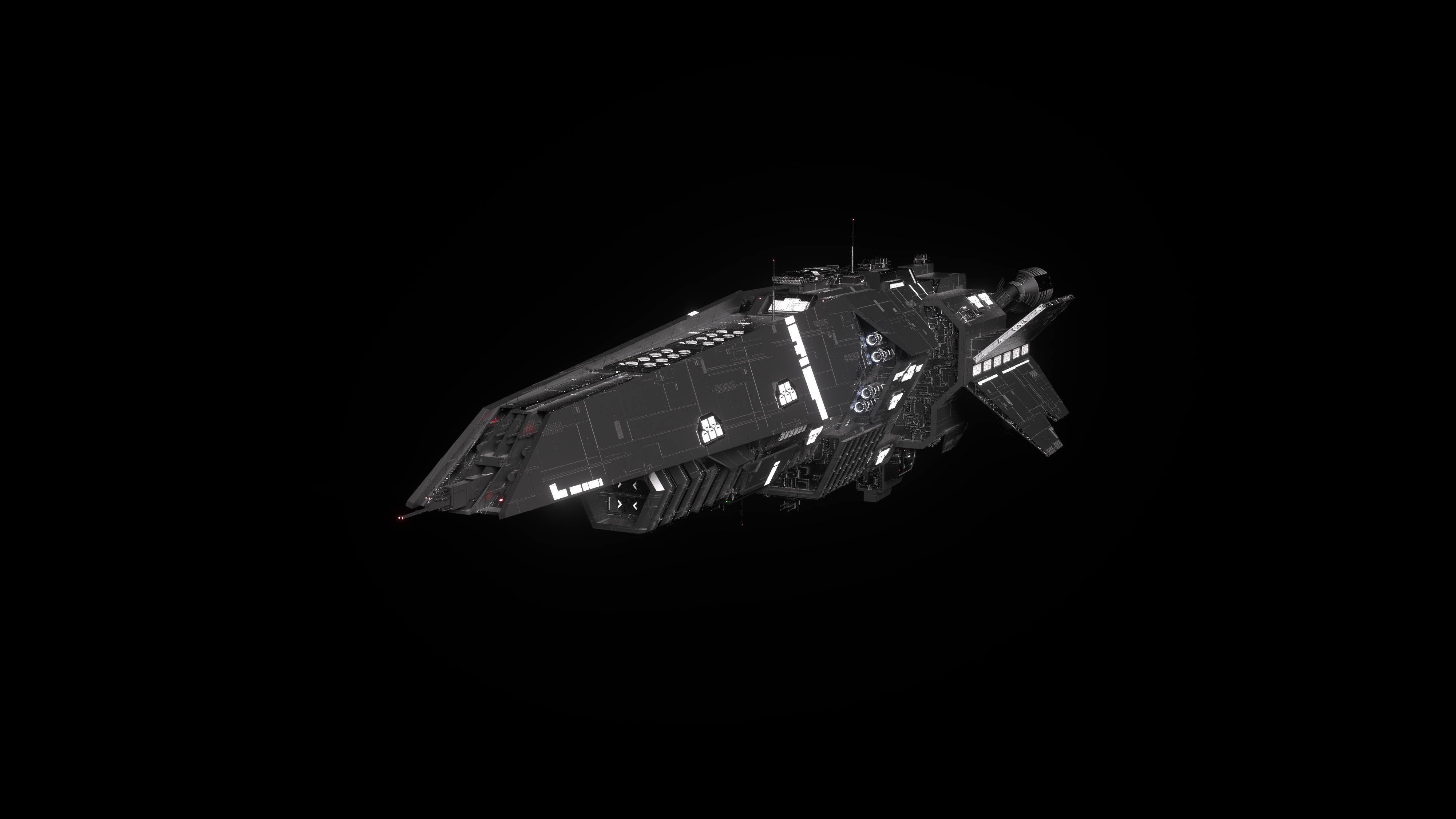 Halberd Class Light Destroyer 3D model_2