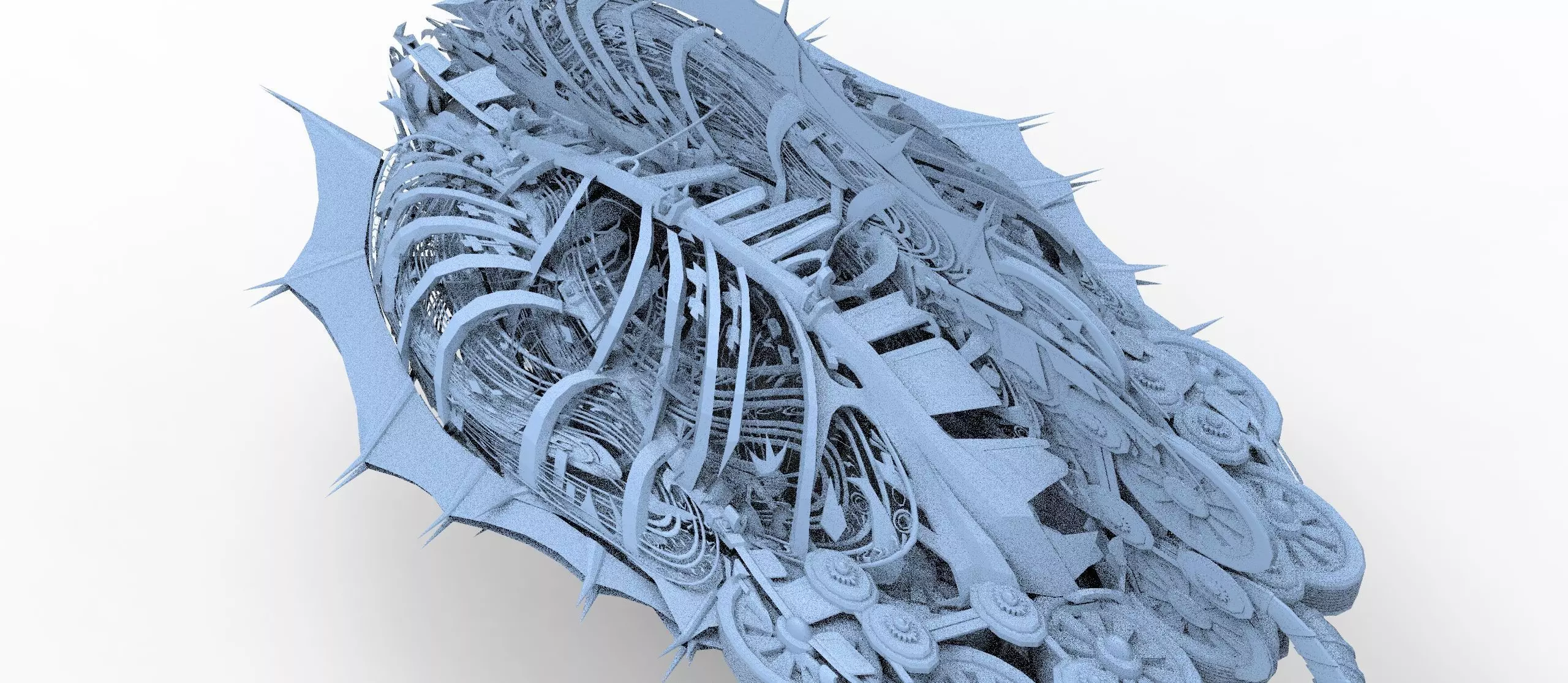 Ivy Tortoise Steampunk ship 7 3D model_0