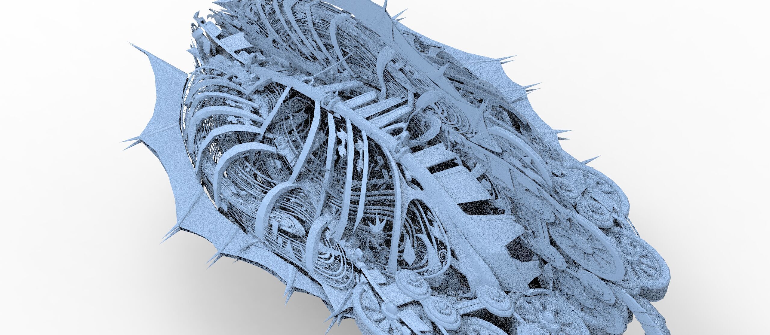 Ivy Tortoise Steampunk ship 7 3D model_1