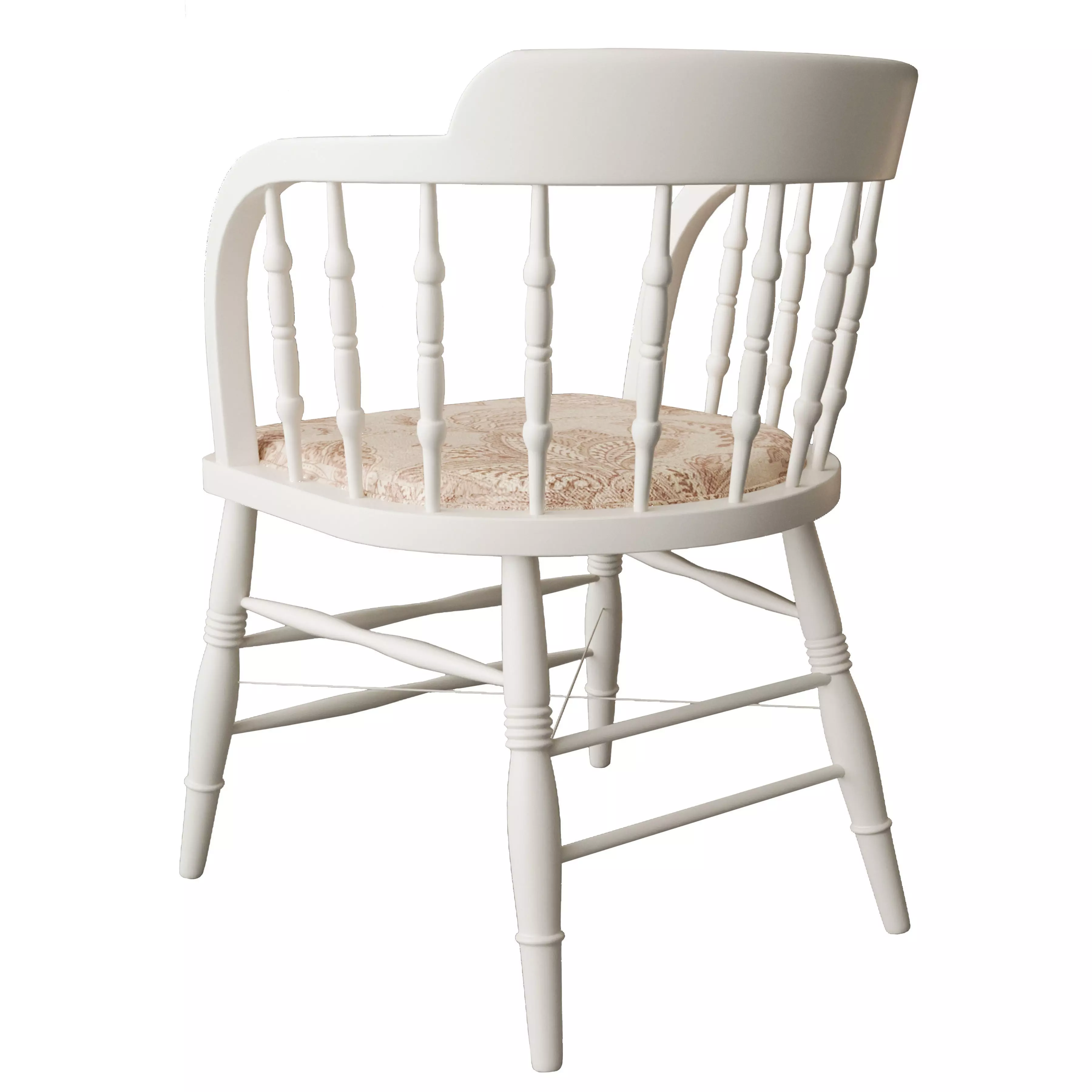 Windsor Chair Low-poly 3D model_1