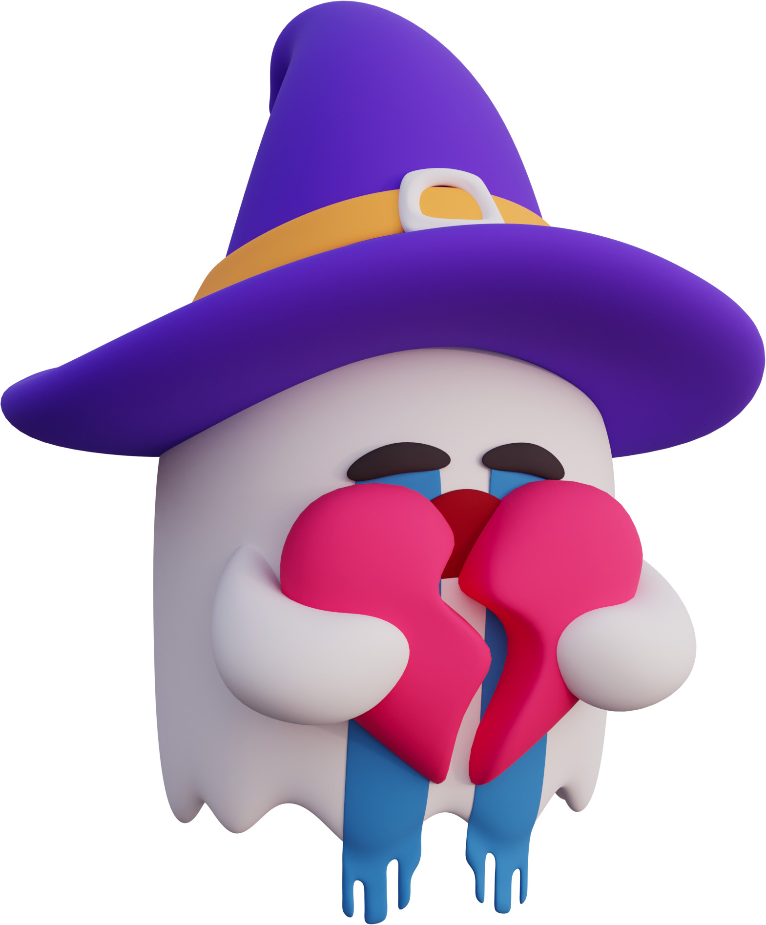 Ghost Witch Halloween Character Pack 3D model_3