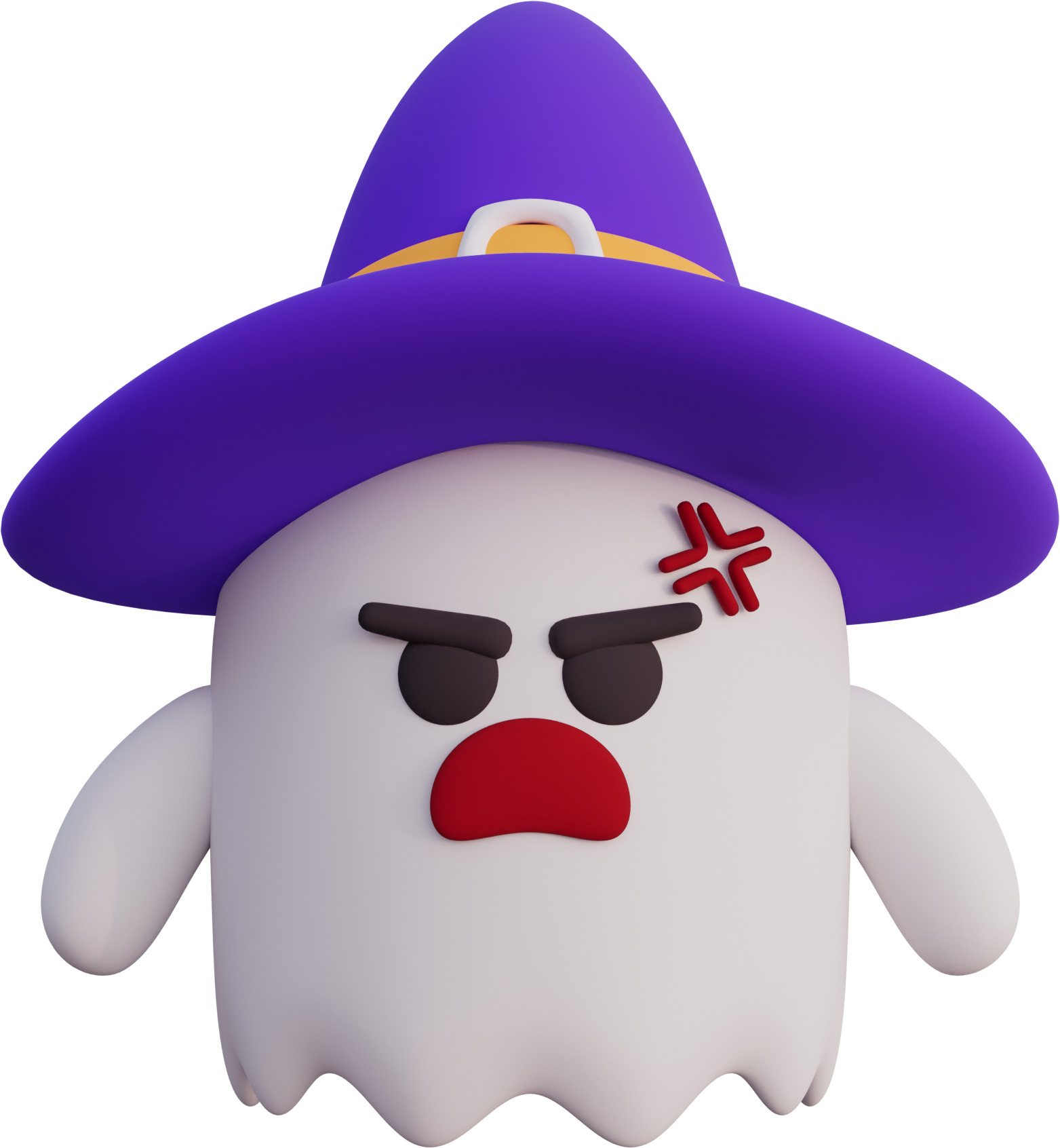 Ghost Witch Halloween Character Pack 3D model_1