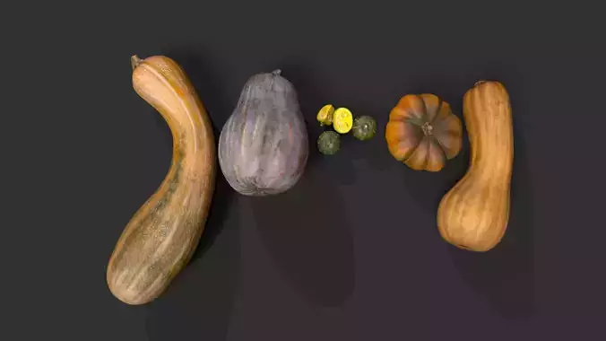 pumpkin Low-poly 3D model