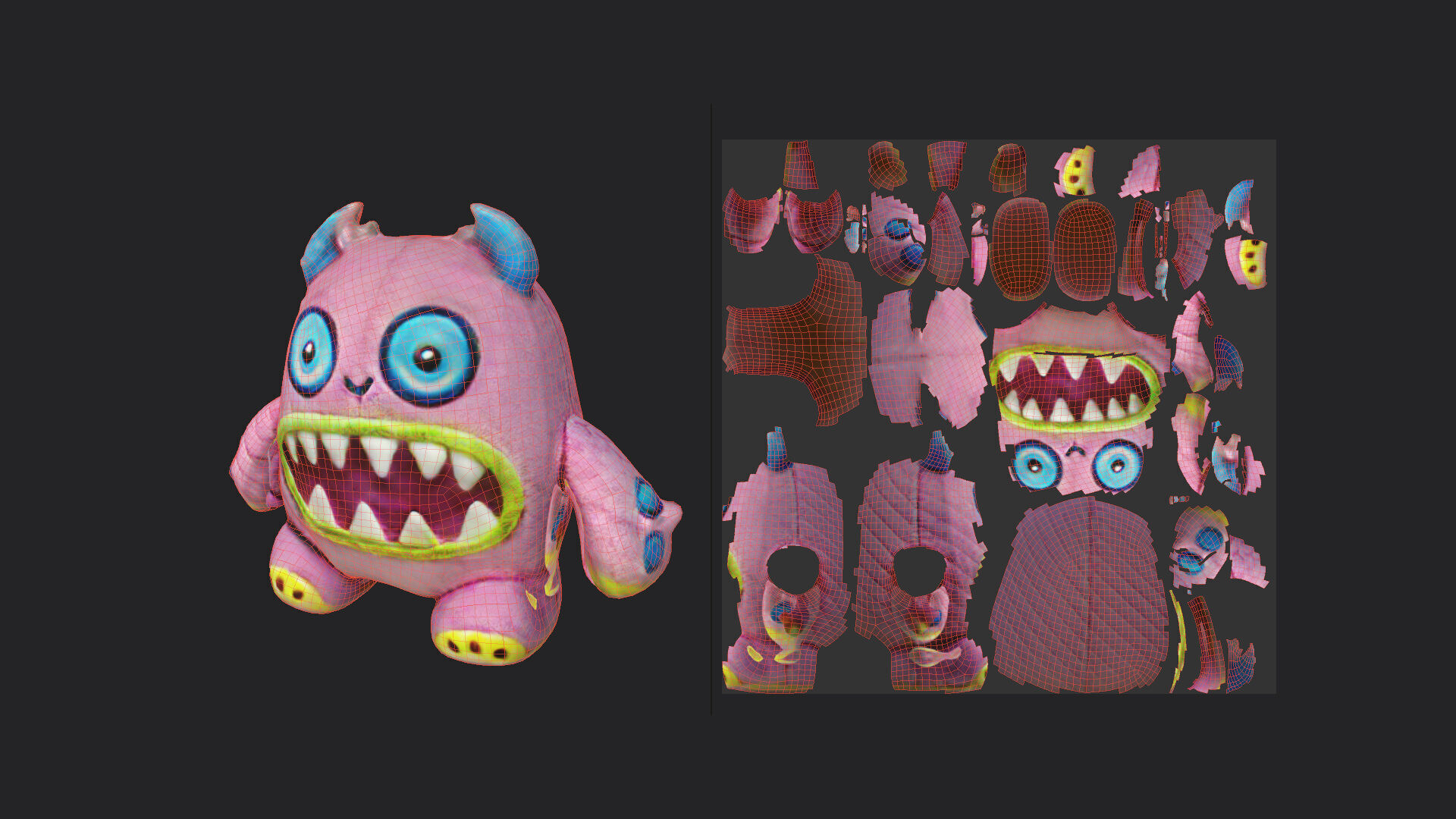 Plush toys 3D Model 001 Low-poly 3D model_13