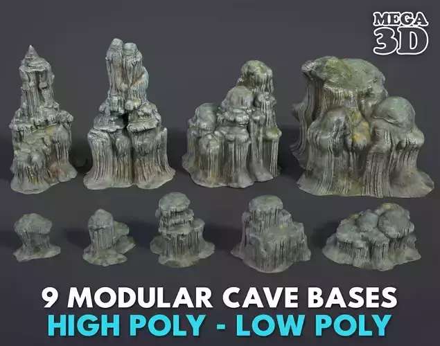 9 Modular Cave Bases - 250212