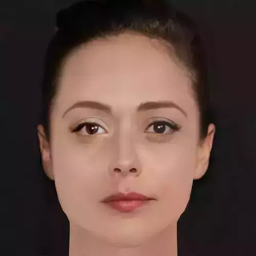 Valeria Bilello Head - No Hair - Low poly head for game Low-poly 3D model