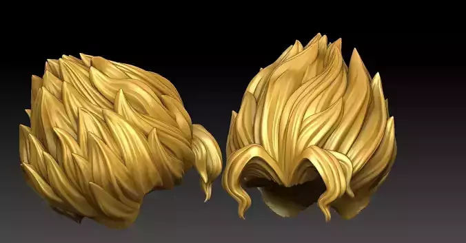 3D Hair style for Man V05 3D print model