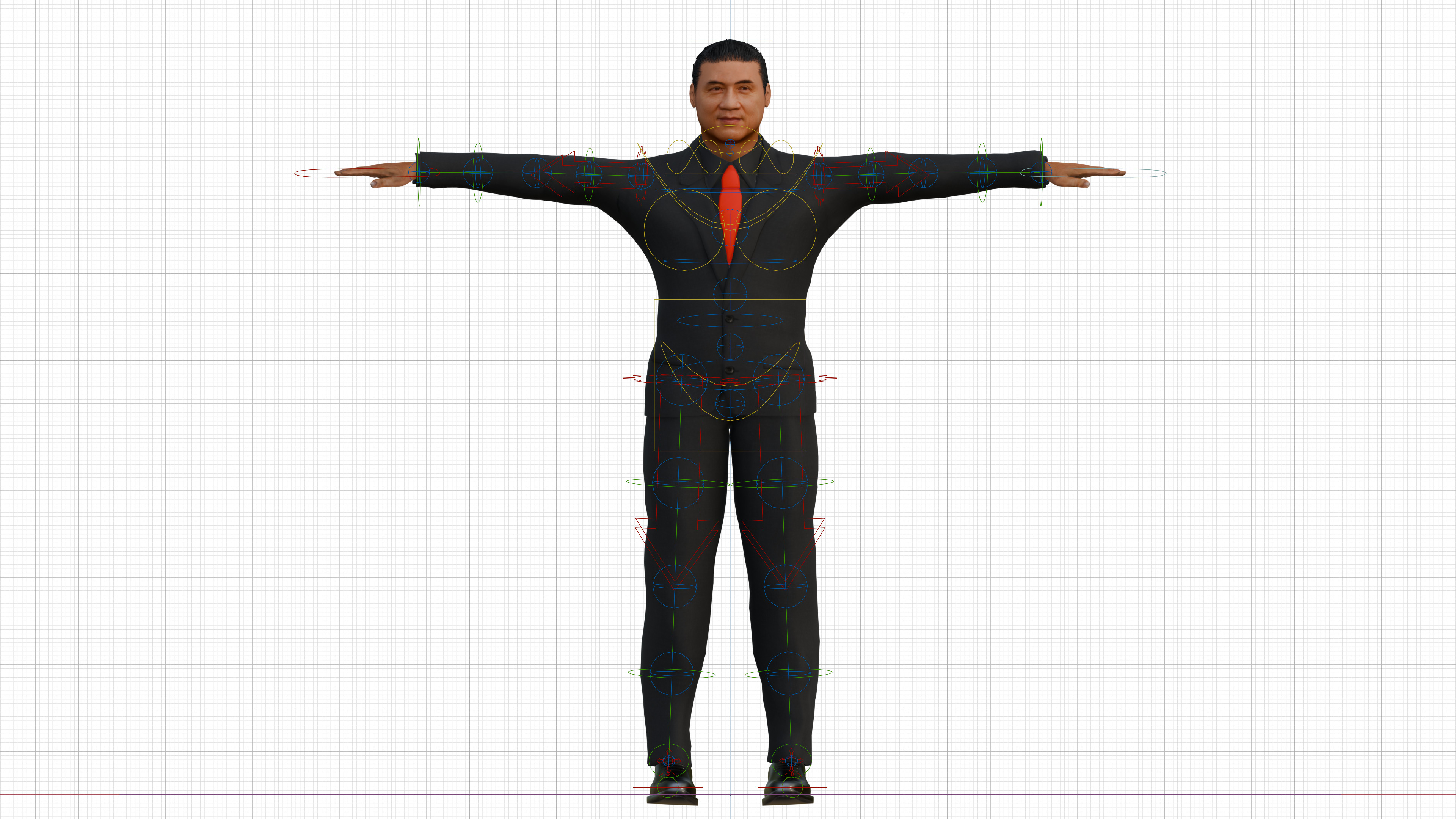 Realistic Jackie Chan with Tuxedo 3D model_8
