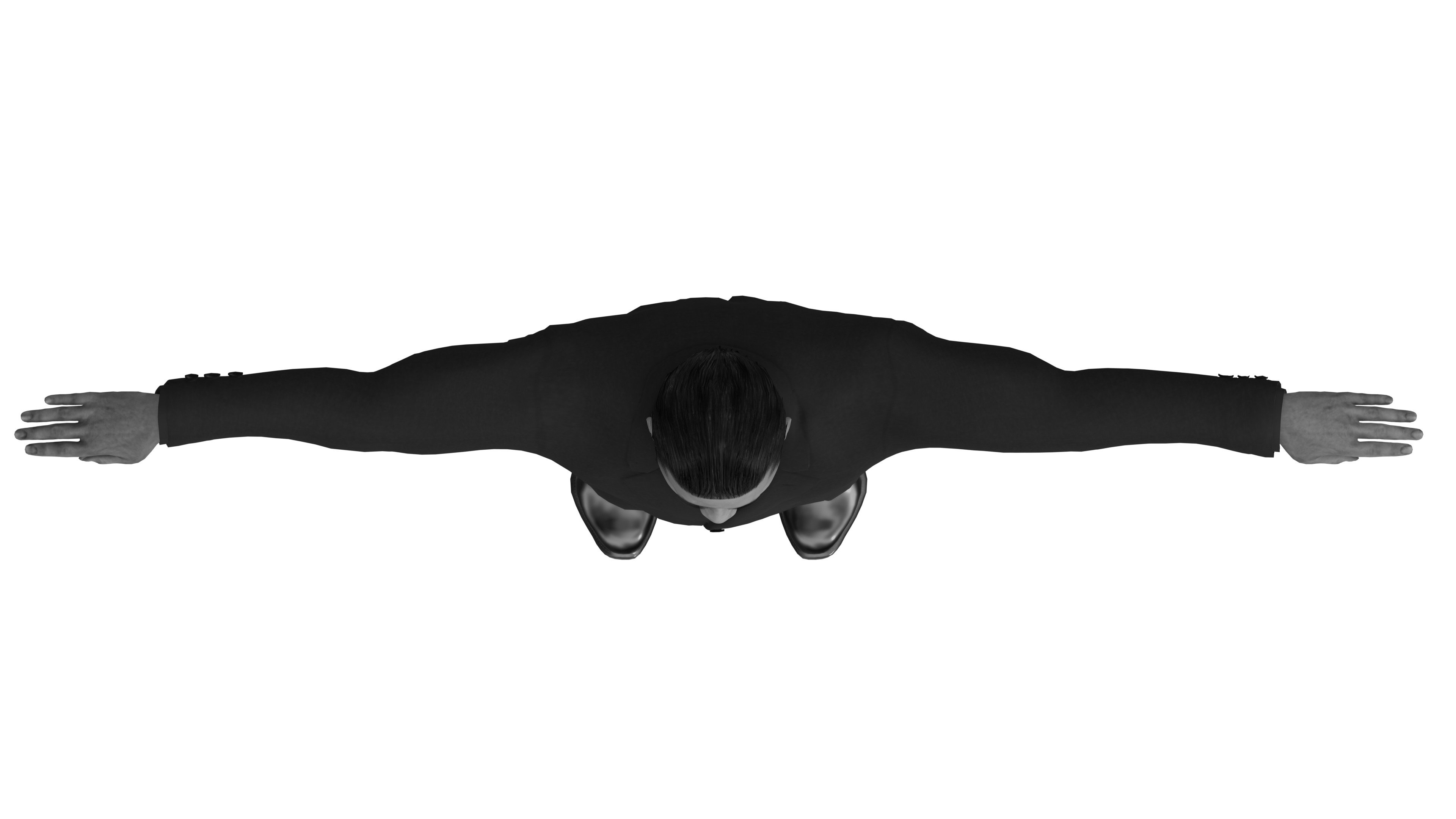 Realistic Jackie Chan with Tuxedo 3D model_7