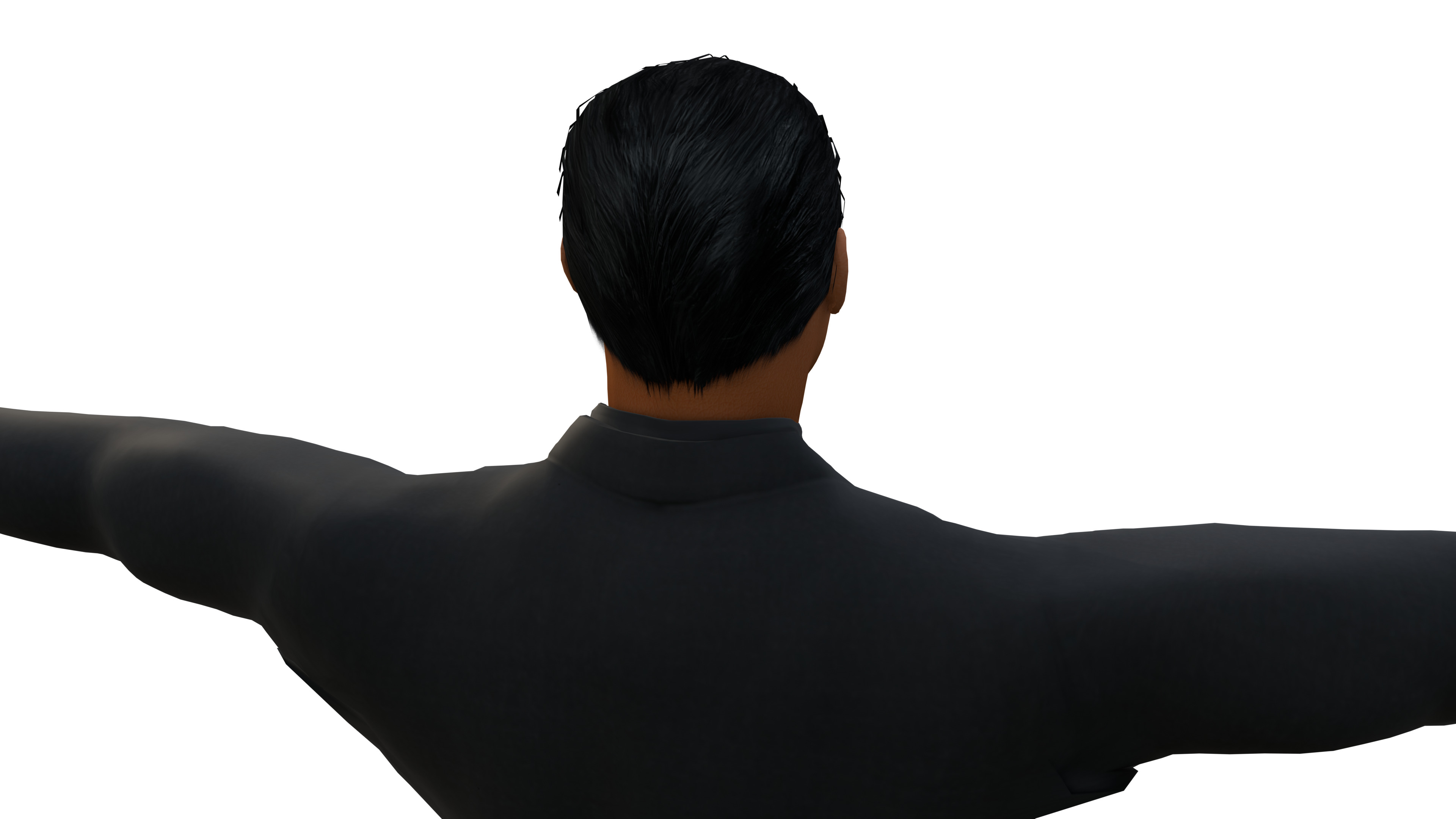 Realistic Jackie Chan with Tuxedo 3D model_2